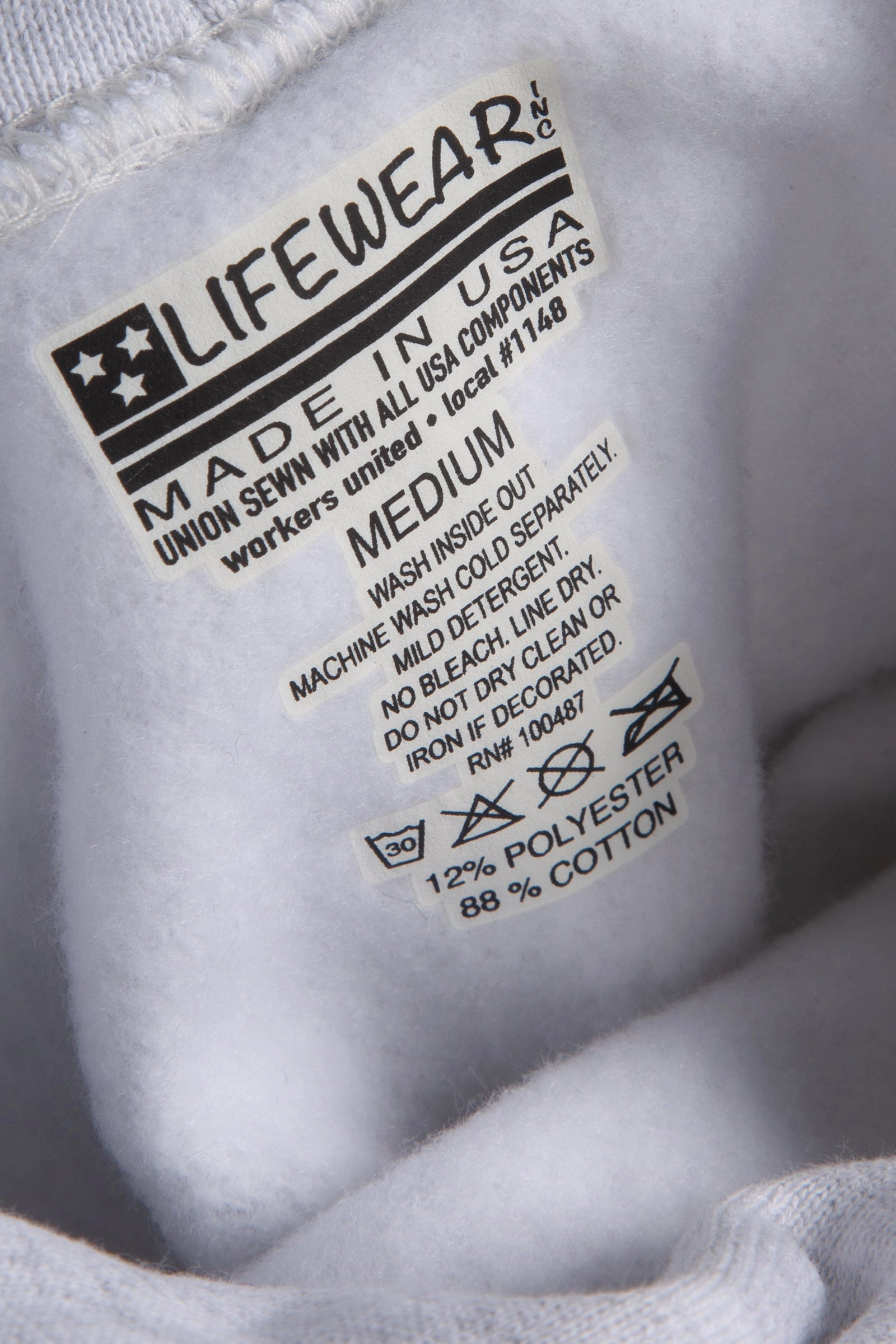 Lifewear USA - 12oz Sweatshirt - Ash Grey Seasonal piece Comfortable Stretch