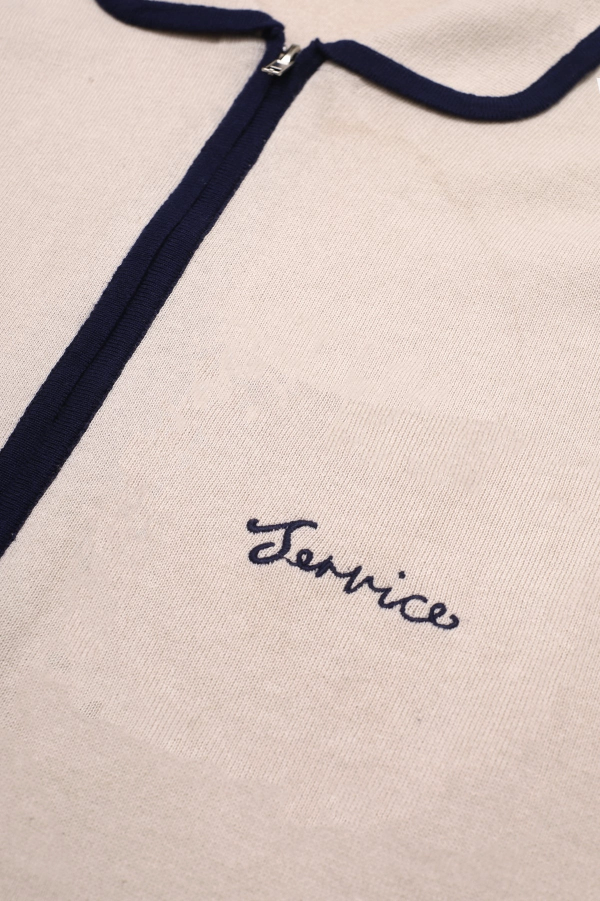 Service Works - Knitted Script Shirt - Off-White Perfect Design Fit Eco Friendly Dye Process