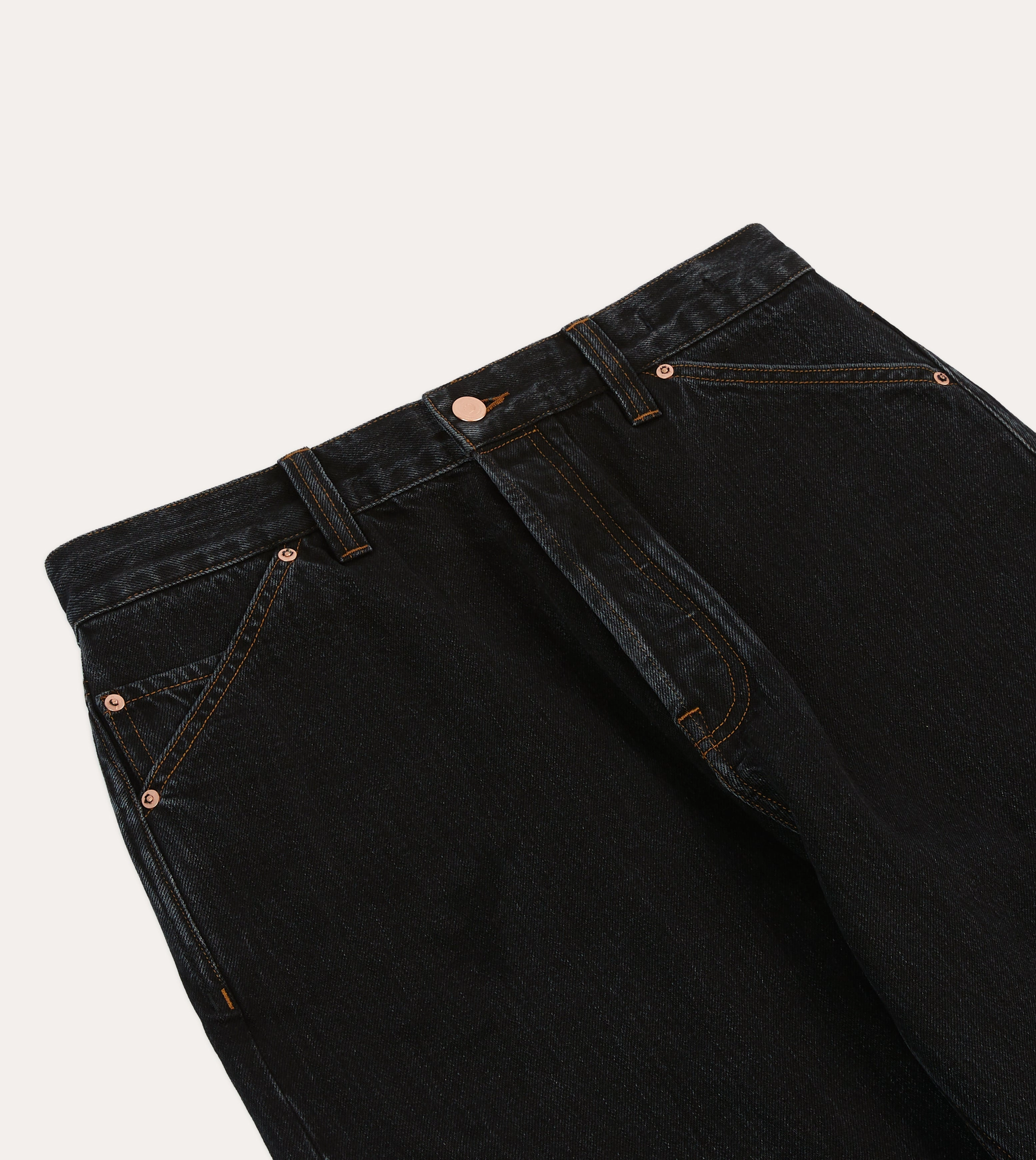 Anti Cling Finish No Irritation Seams Drake's by A. Levine Black Stone Wash 12.3oz Selvedge Denim Five-Pocket Jeans