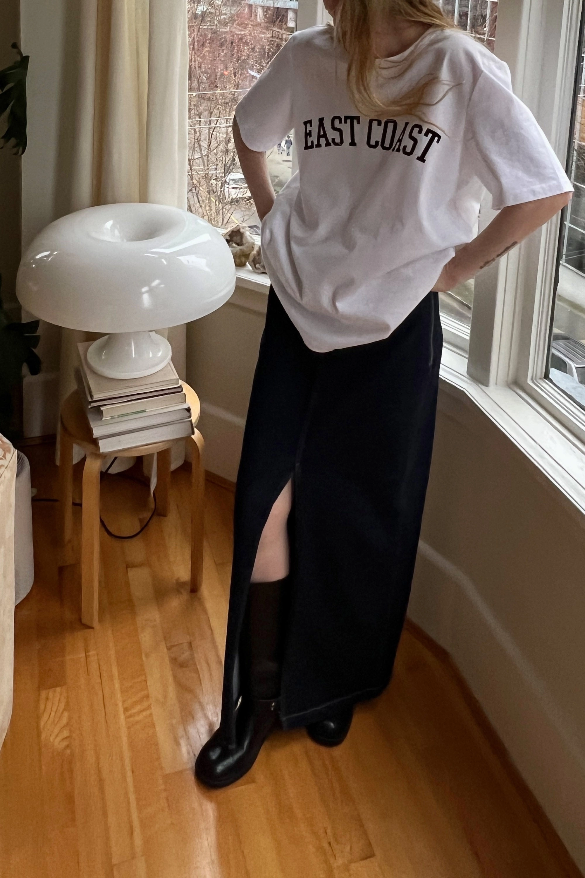 City Wear DENIM COLUMN MAXI SKIRT