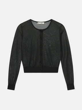 The Luxe Cardi -- Black Casual Warmth Performance Wear