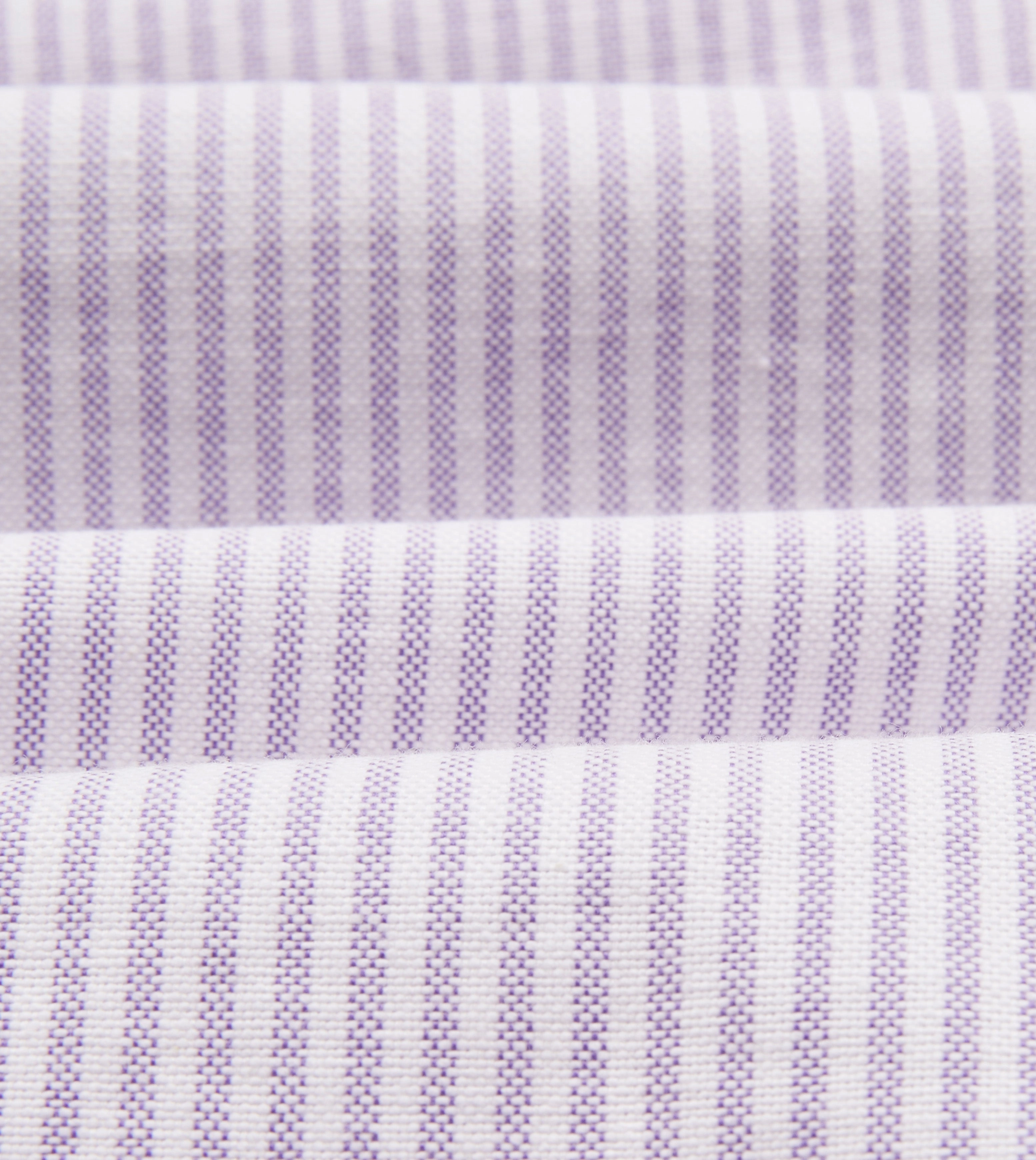 Lilac Ticking Stripe Cotton Oxford Cloth Button-Down Shirt ethical fashion