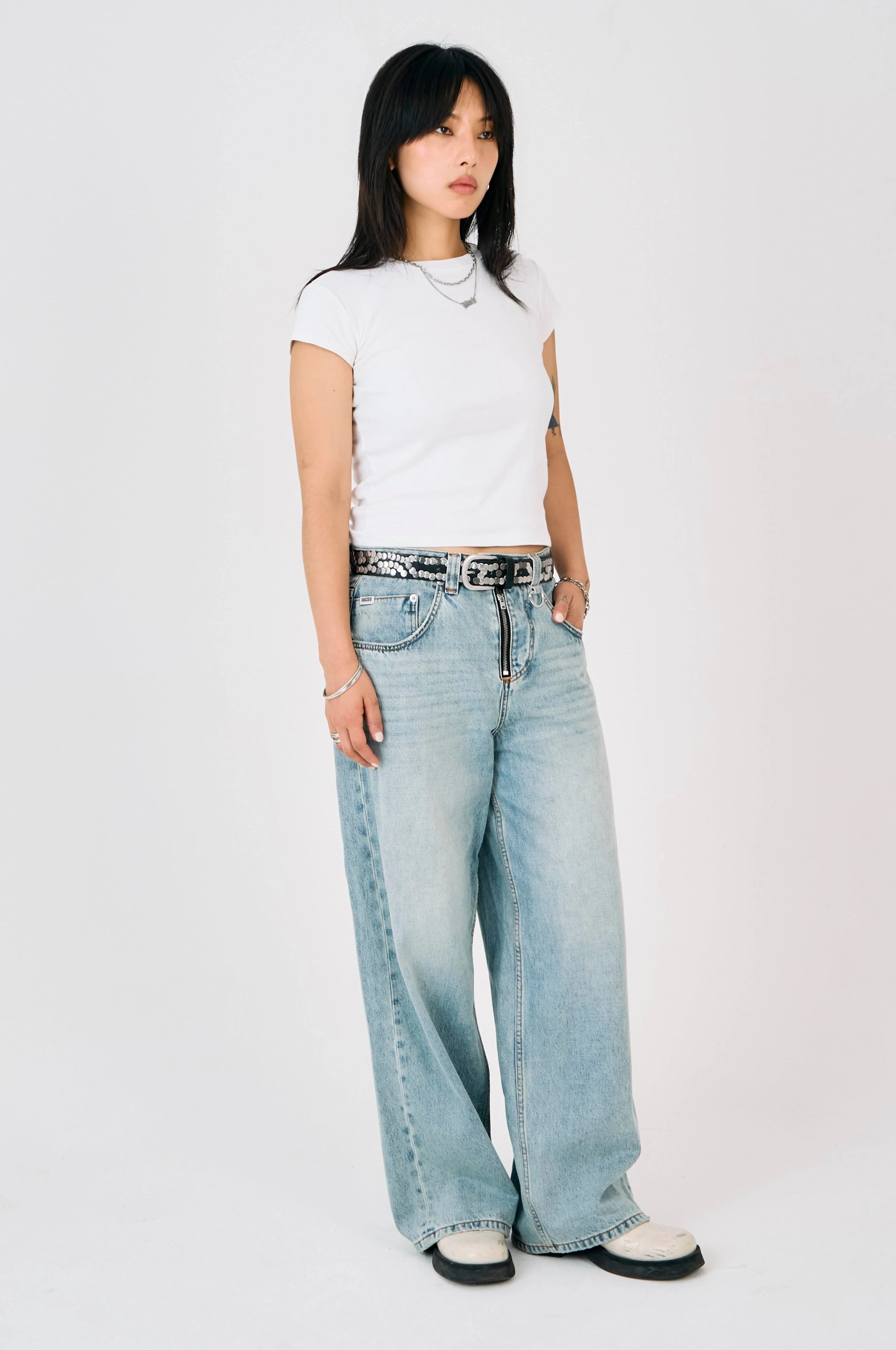 Clean Finish Light Wash Slim Sweeper Jeans