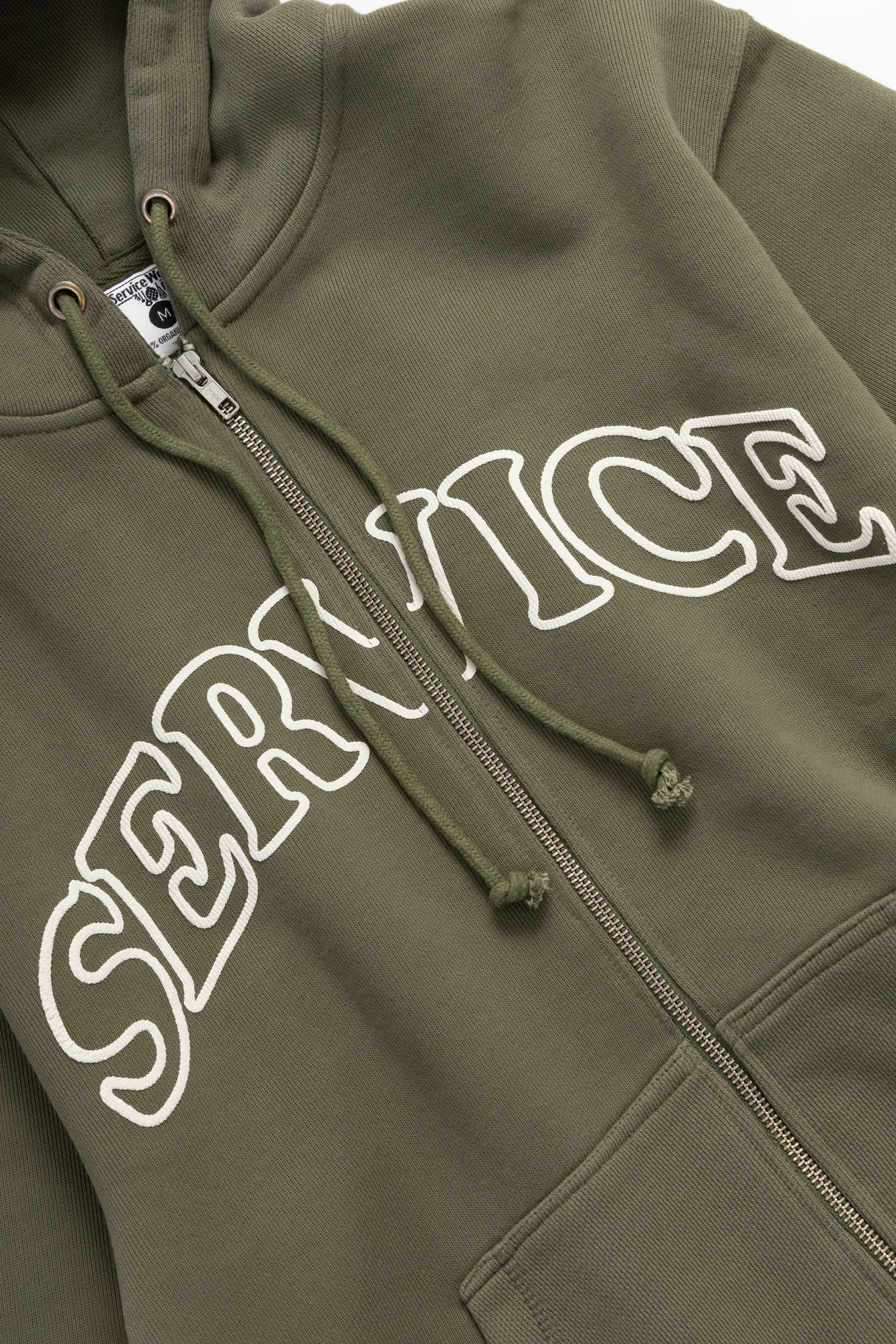 Performance Comfort Service Works - Arch Logo Zip Hoodie - Olive