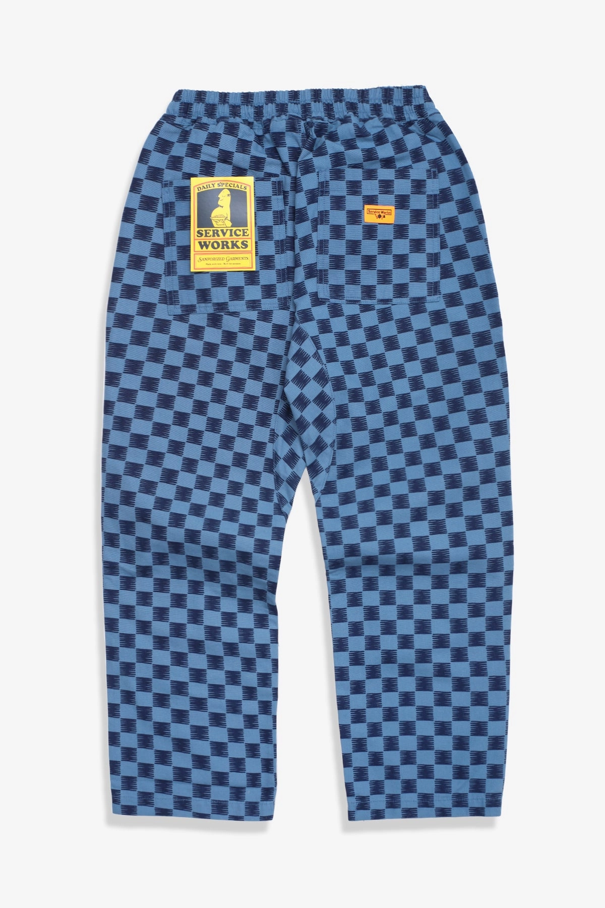 Service Works - Classic Chef Pants - Blue Checker Soft Stretch Minimal Edge