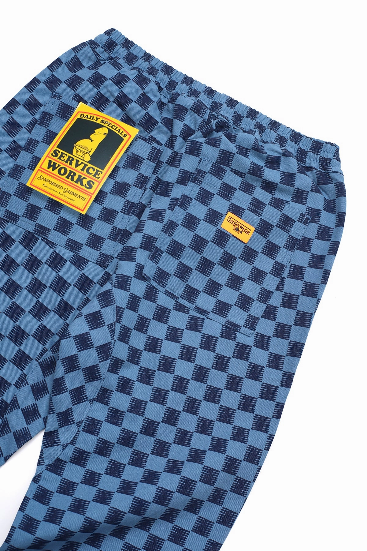 Service Works - Classic Chef Pants - Blue Checker RecyclablePackaging