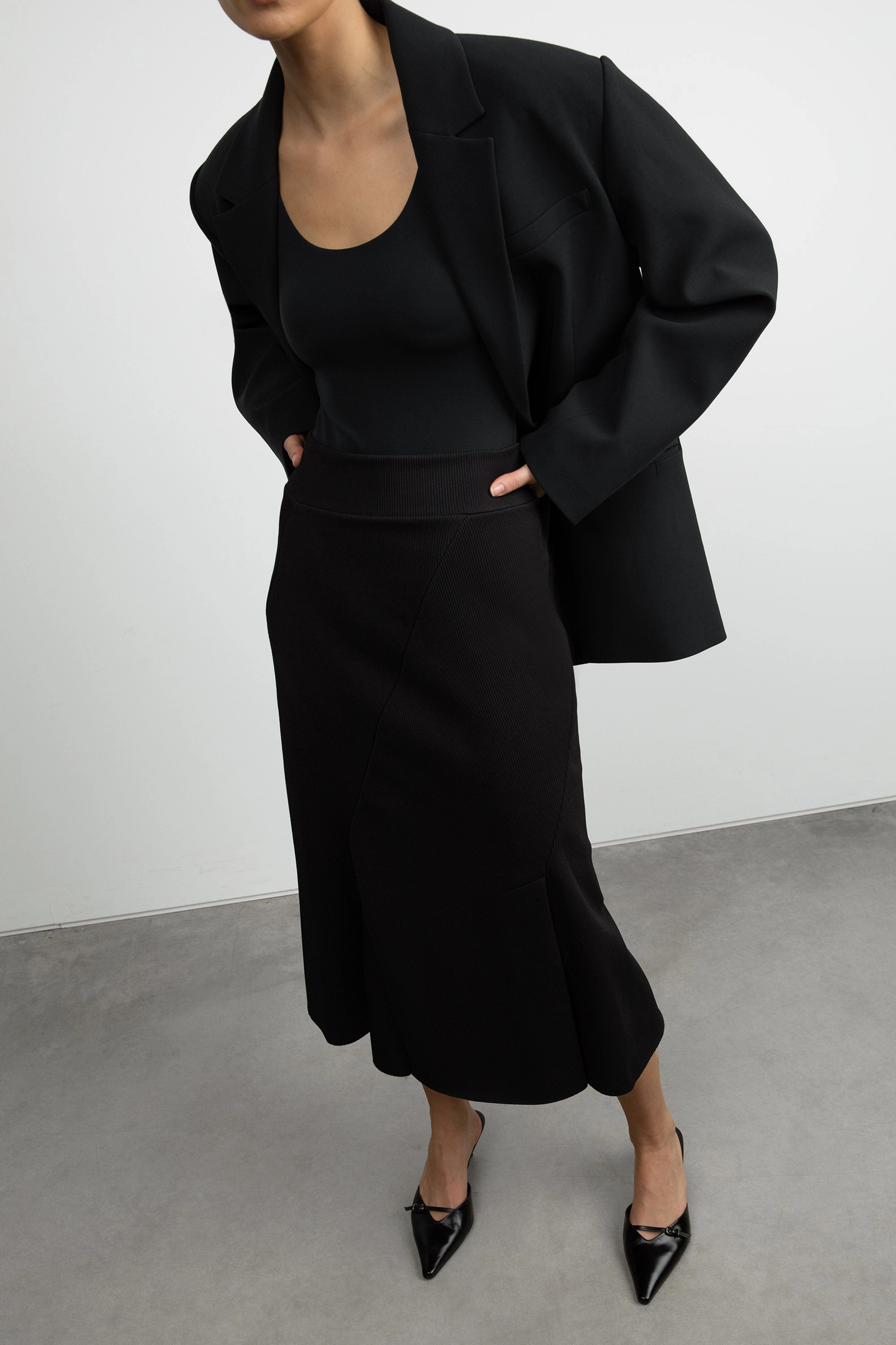 Casual Wear RIBBED MIDI SKIRT