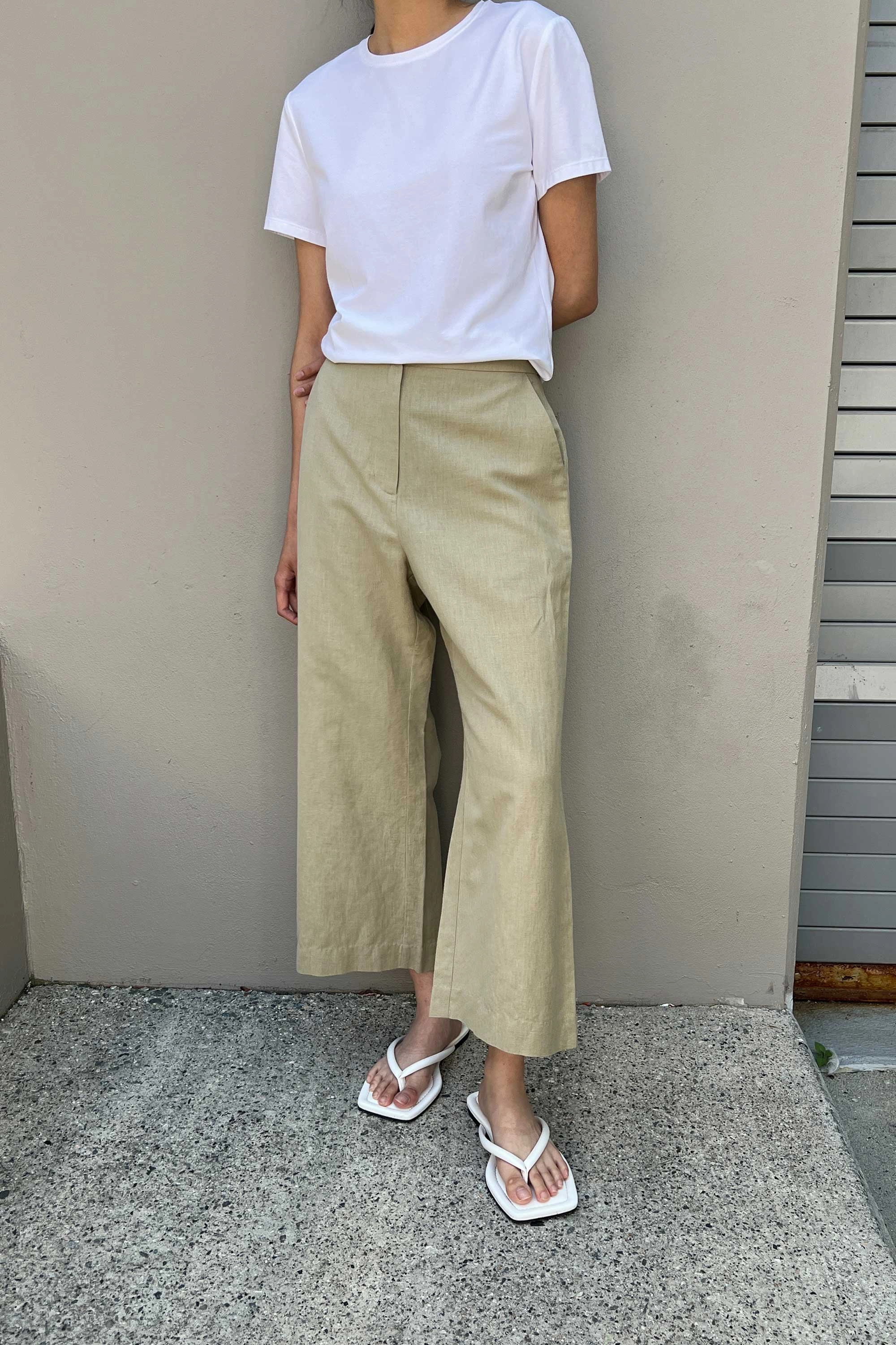 Versatile Look LINEN BLEND CULOTTE