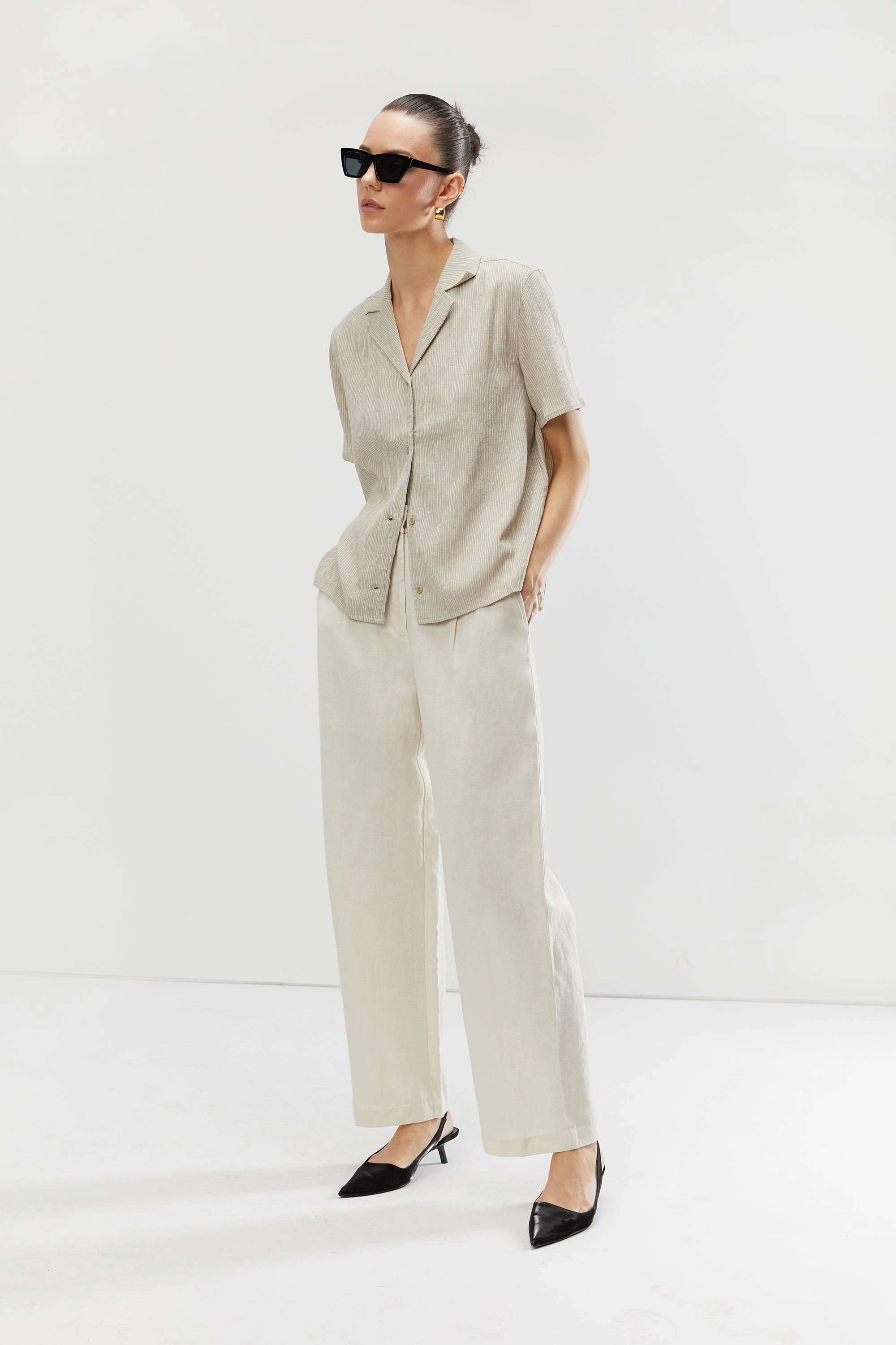 LINEN PANT Minimalist Design Durable Hem