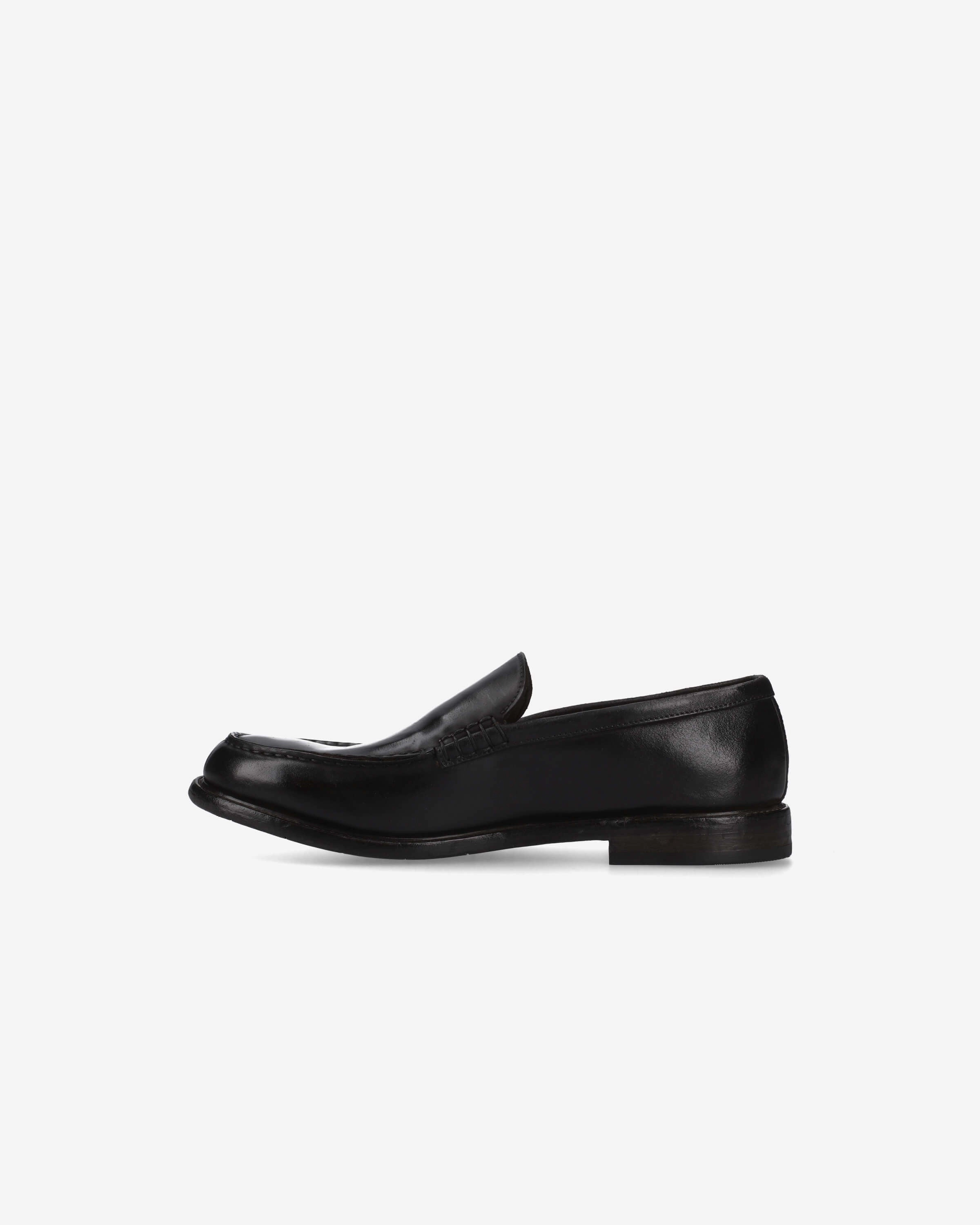 Loafer in Black Calfskin Leather with Leather Sole 32257A All-day Comfort
