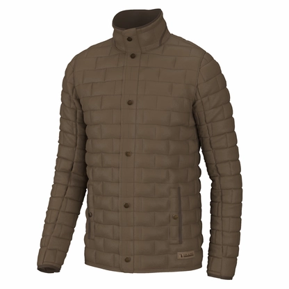 Local Boy Men's Brick Quilted Jacket City Chill Style Body Mapped Ventilation