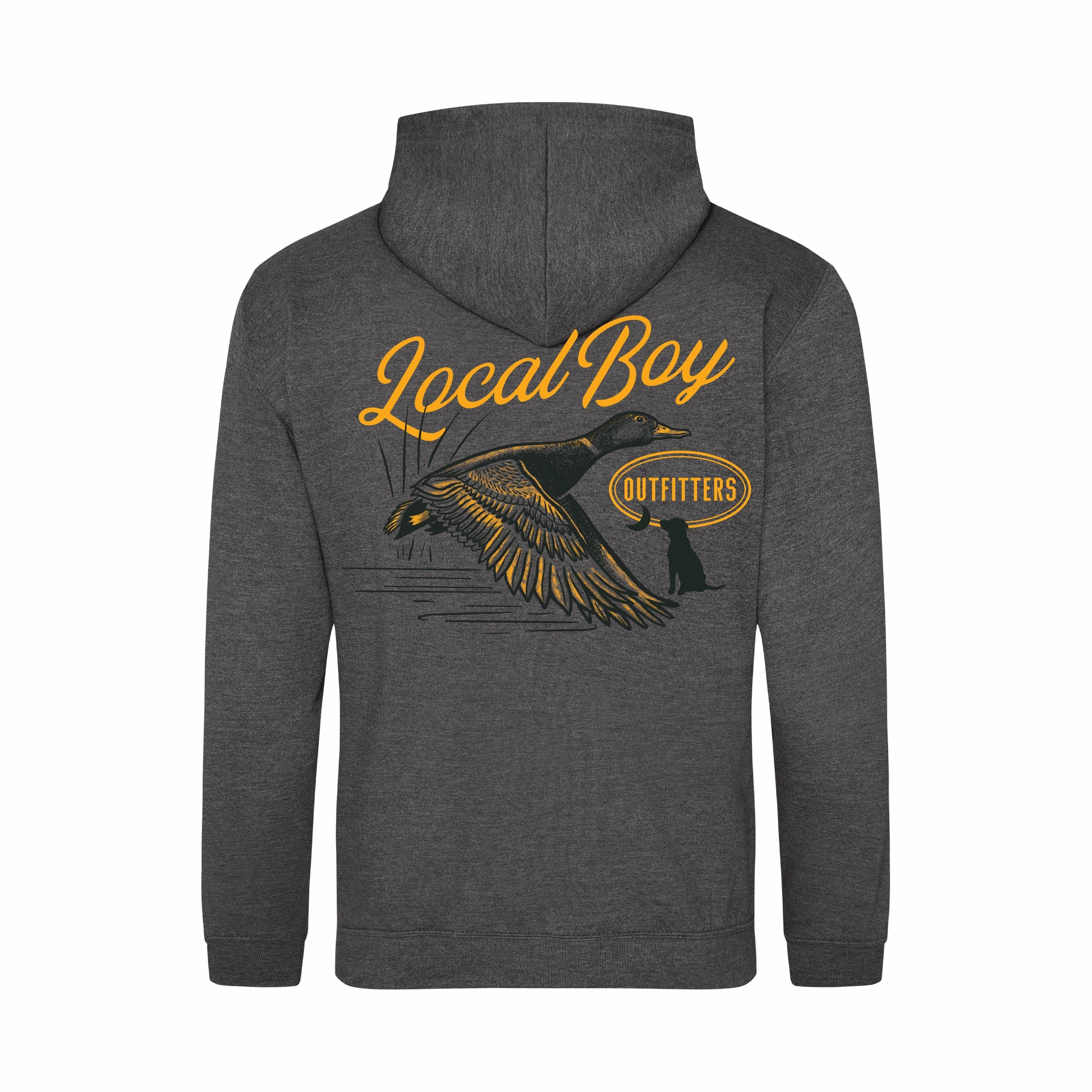 Clean Jacket Detail Local Boy Men's Brushwood Hoodie - Moonlit Mallard