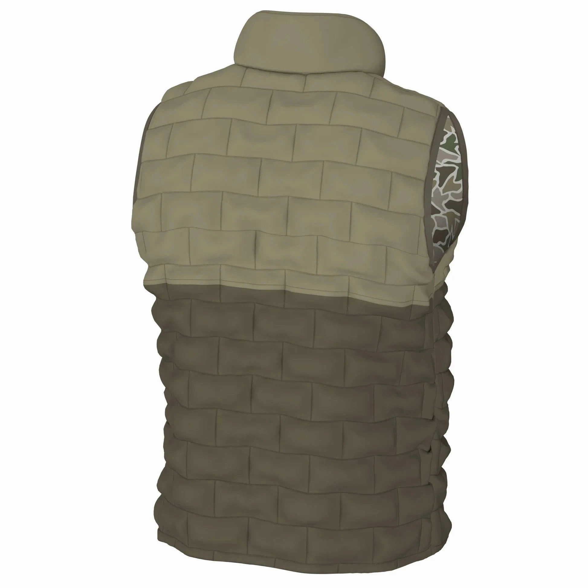 Local Boy Men's Duck Down Reversible Vest Autumn Wear WindResistant Coating