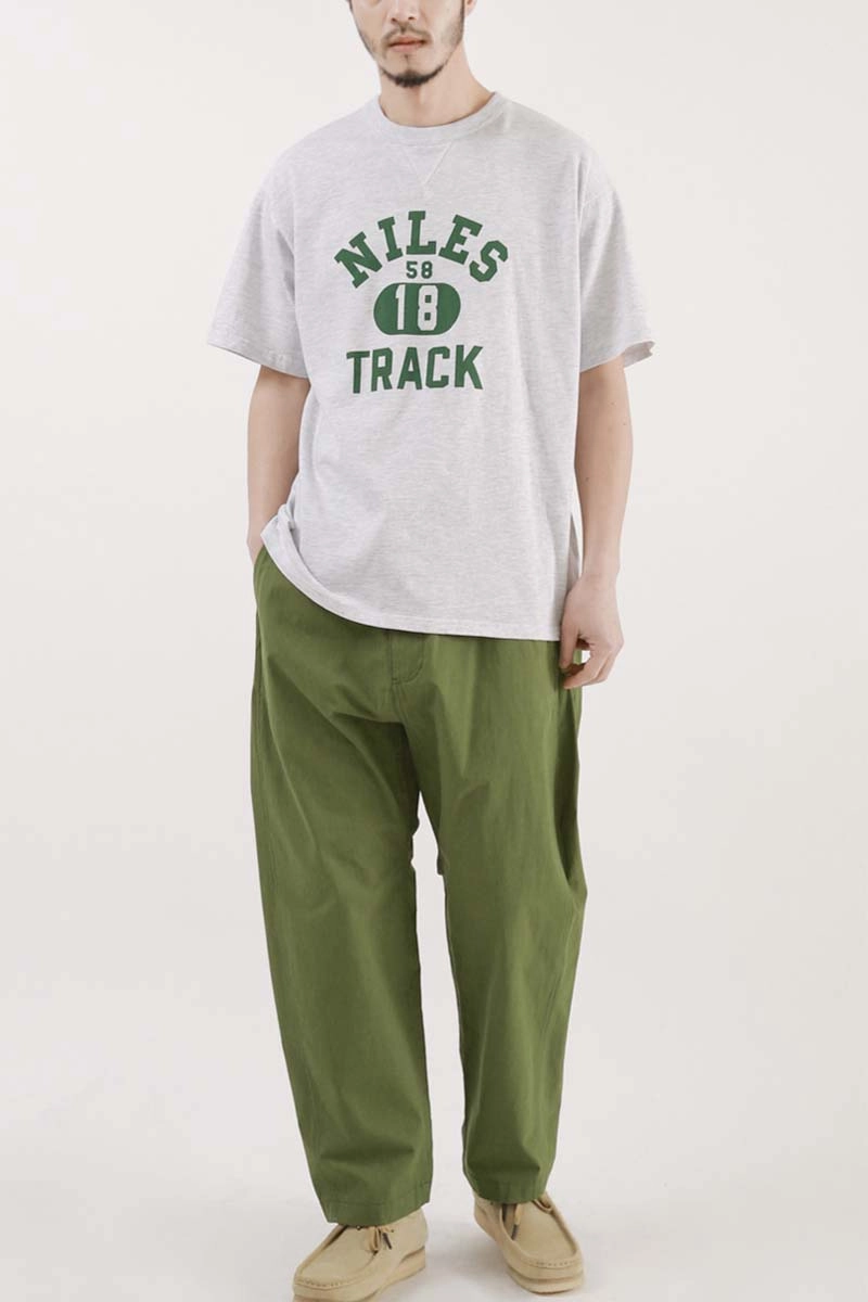 Outstanding & Co. - Shirred Waist Pants - Olive Anti Bacterial Treatment