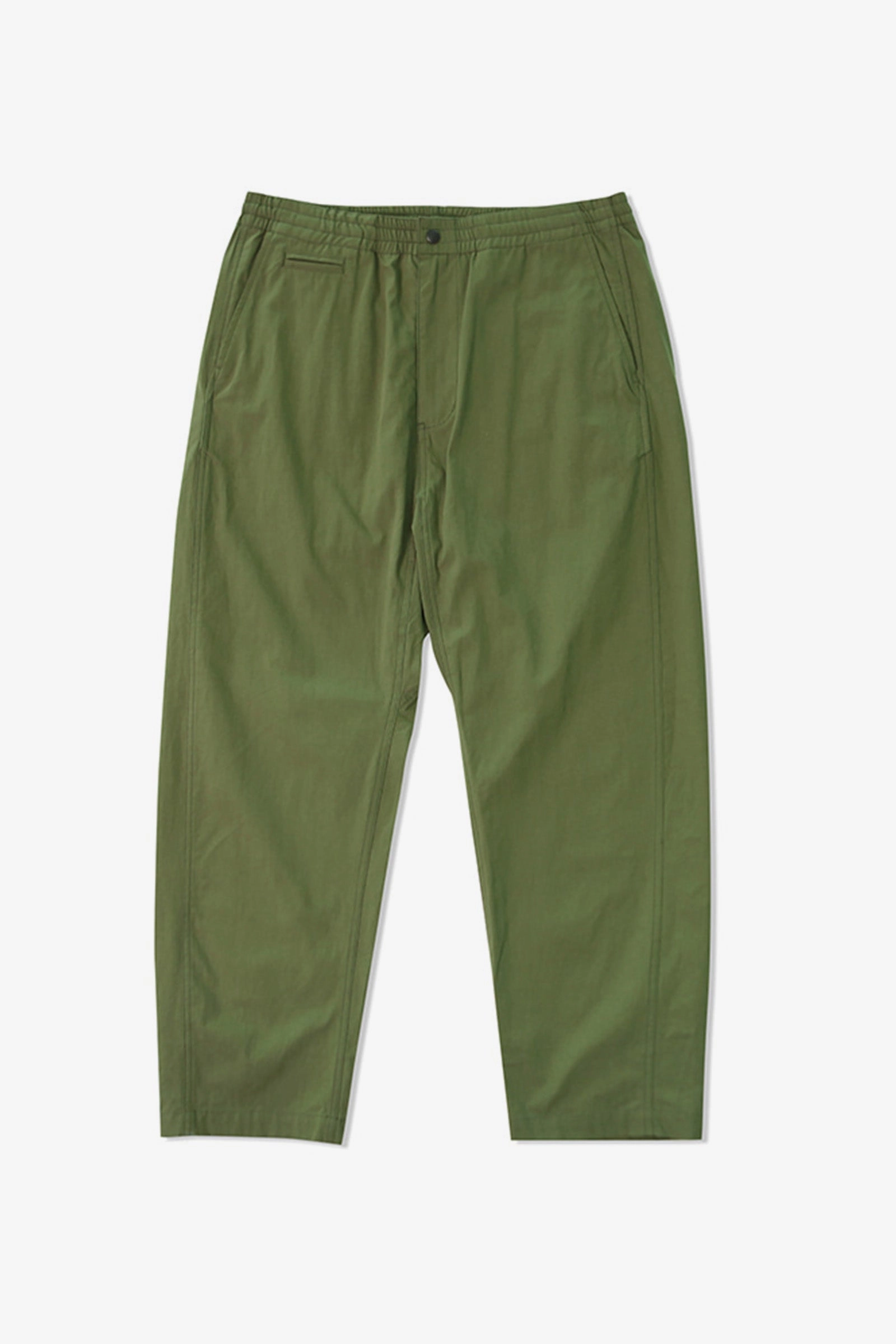 Outstanding & Co. - Shirred Waist Pants - Olive Flexible Movement Casual Style