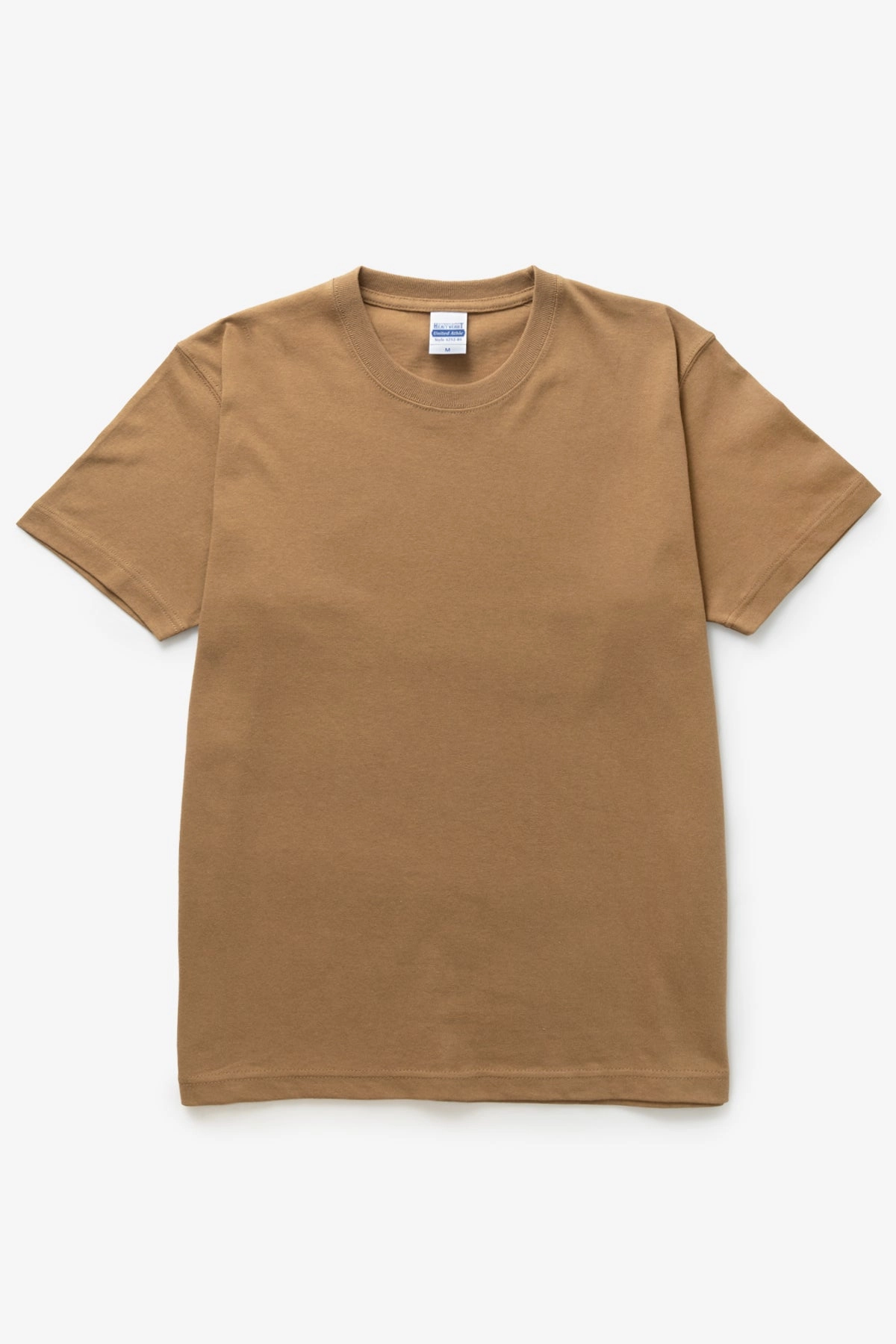 Ultra Soft Blended Textile Minimalist Layer United Athle - 4252 7.1oz Heavyweight T-Shirt - Light Brown