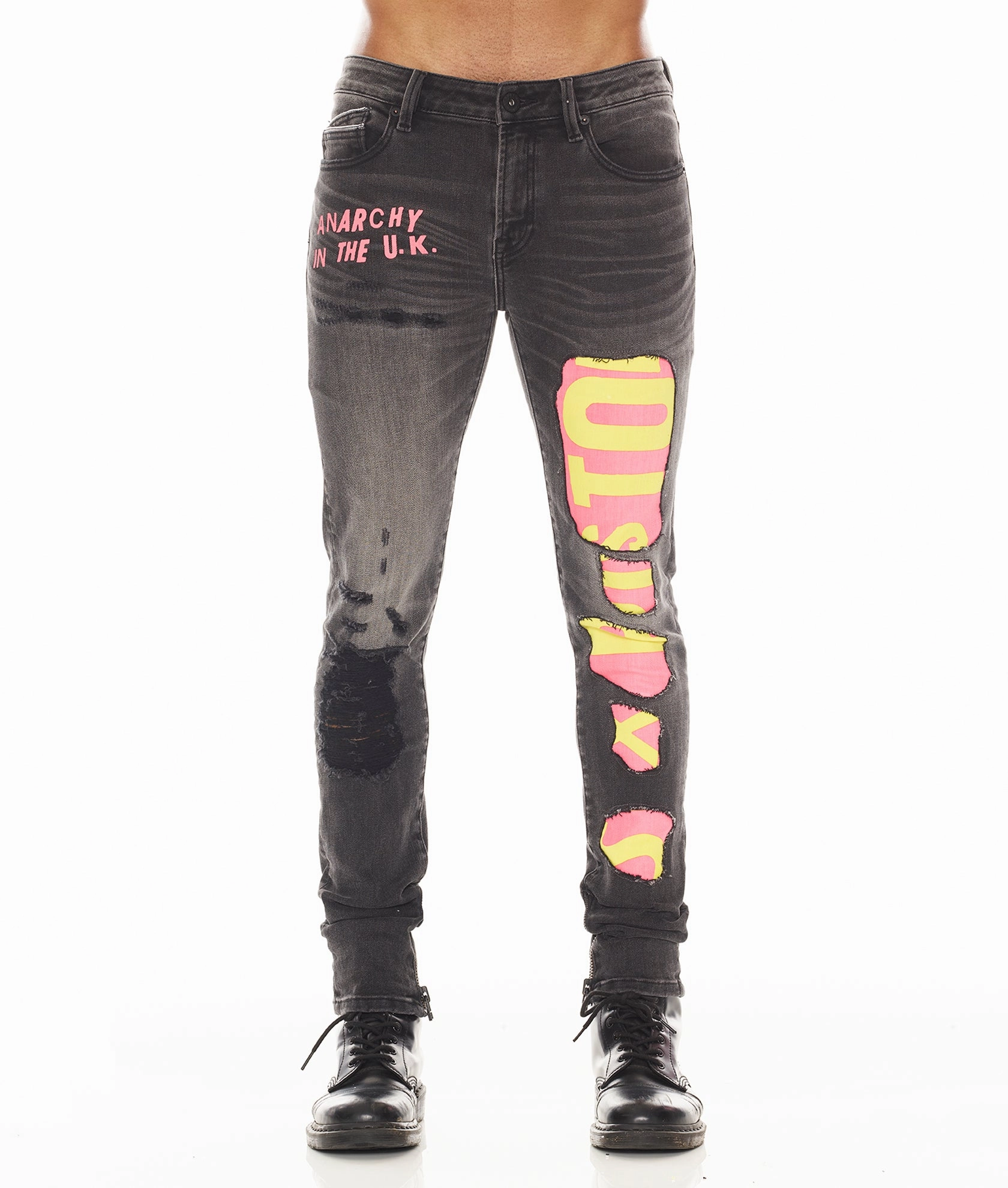 PUNK SUPER SKINNY "SEX PISTOLS" IN BOLLOCKS Base Outfit