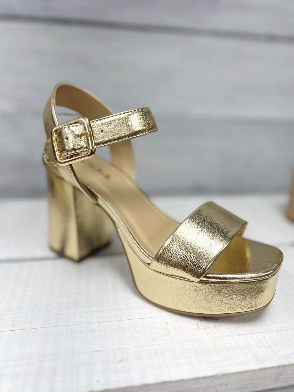 Macey Women's Open Square Toe Single Band High Heel Criss Cross Straps Cutout