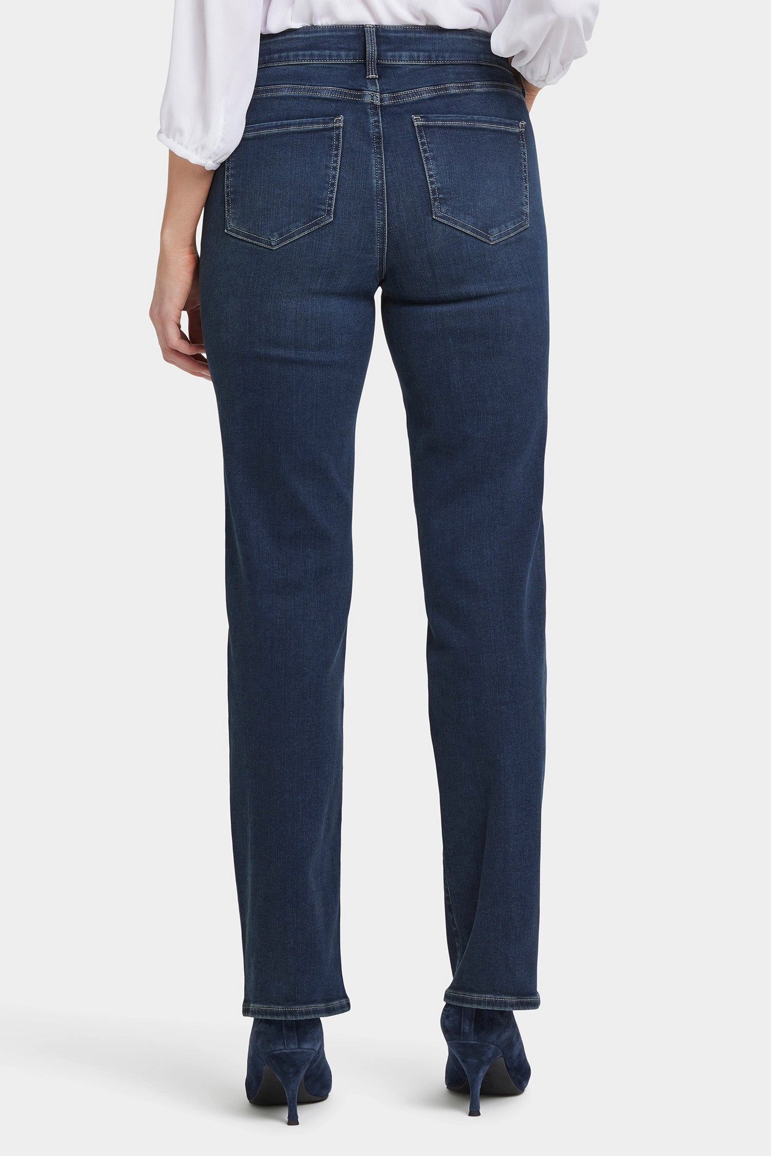 Marilyn Straight Jeans In Long Inseam - Presley Comfort Stretch Weave