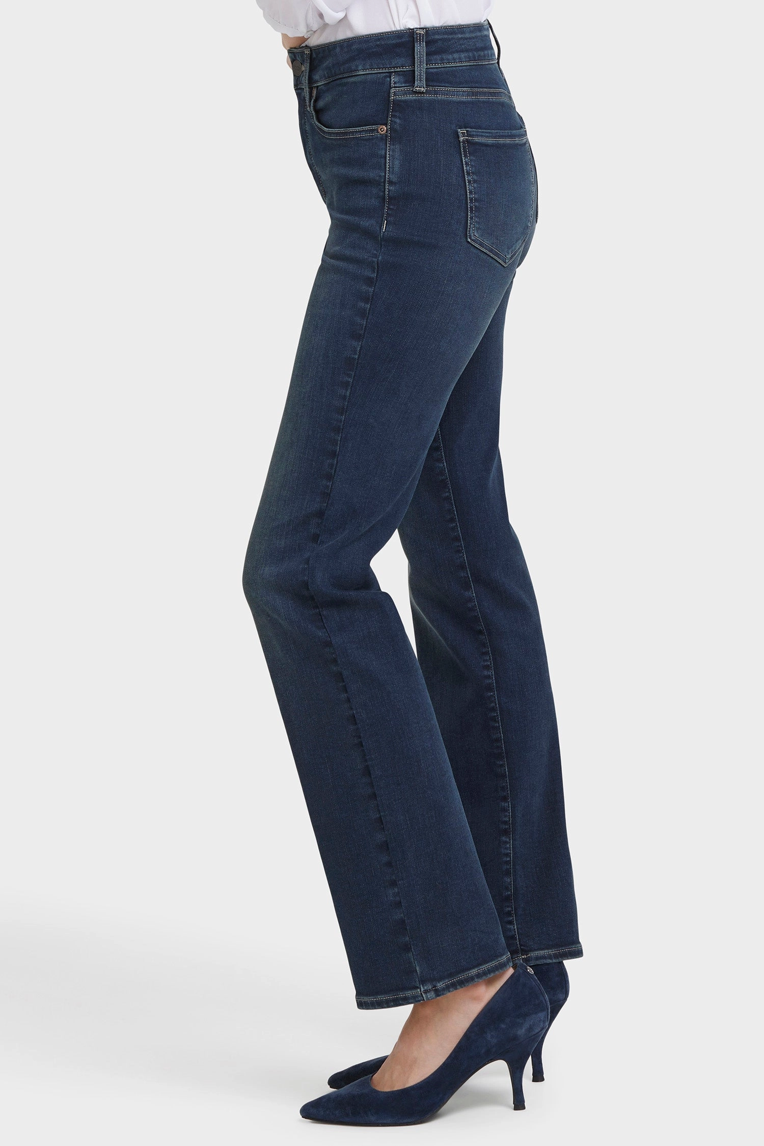 Marilyn Straight Jeans In Long Inseam - Presley Festival Outfit Affordable Sunny Vibes