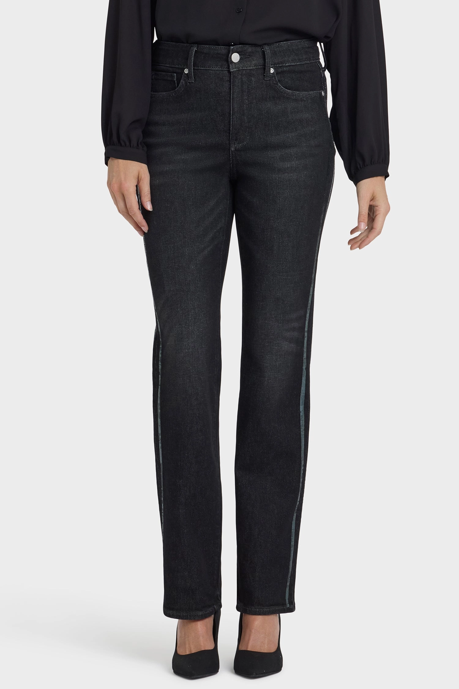 Marilyn Straight Jeans In Petite - French Nightfall Modern Traveler Gear Sunny Vibes Lightweight Feel