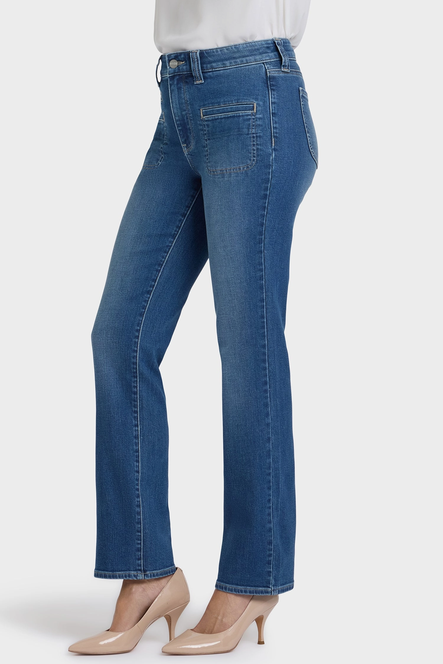 Always Fits Marilyn Straight Jeans In Petite - Romantic Indigo