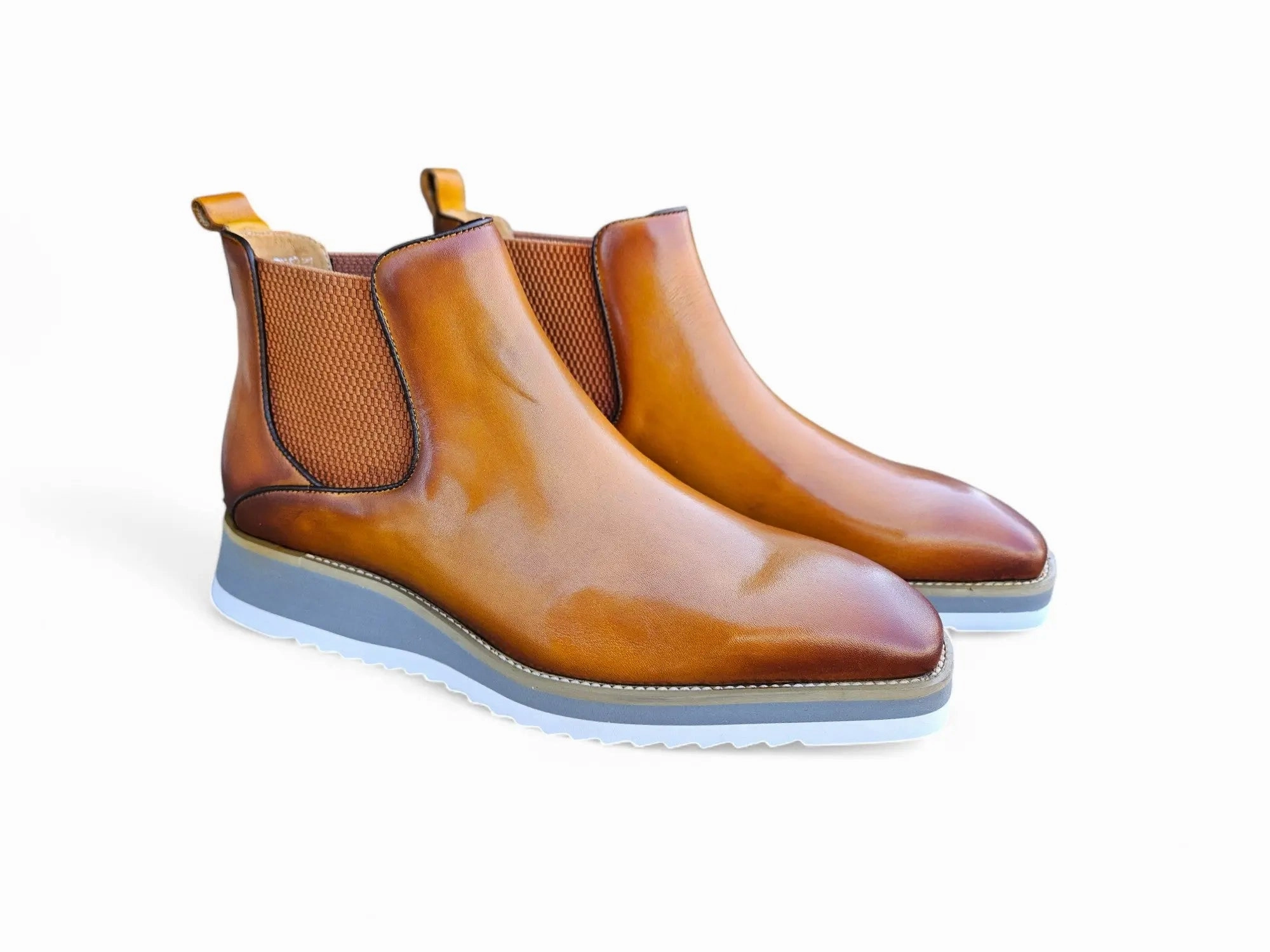 Fur Trim Men's Patina Chelsea Boot