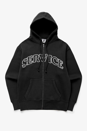 Sophisticated Look Service Works - Arch Logo Zip Hoodie - Black