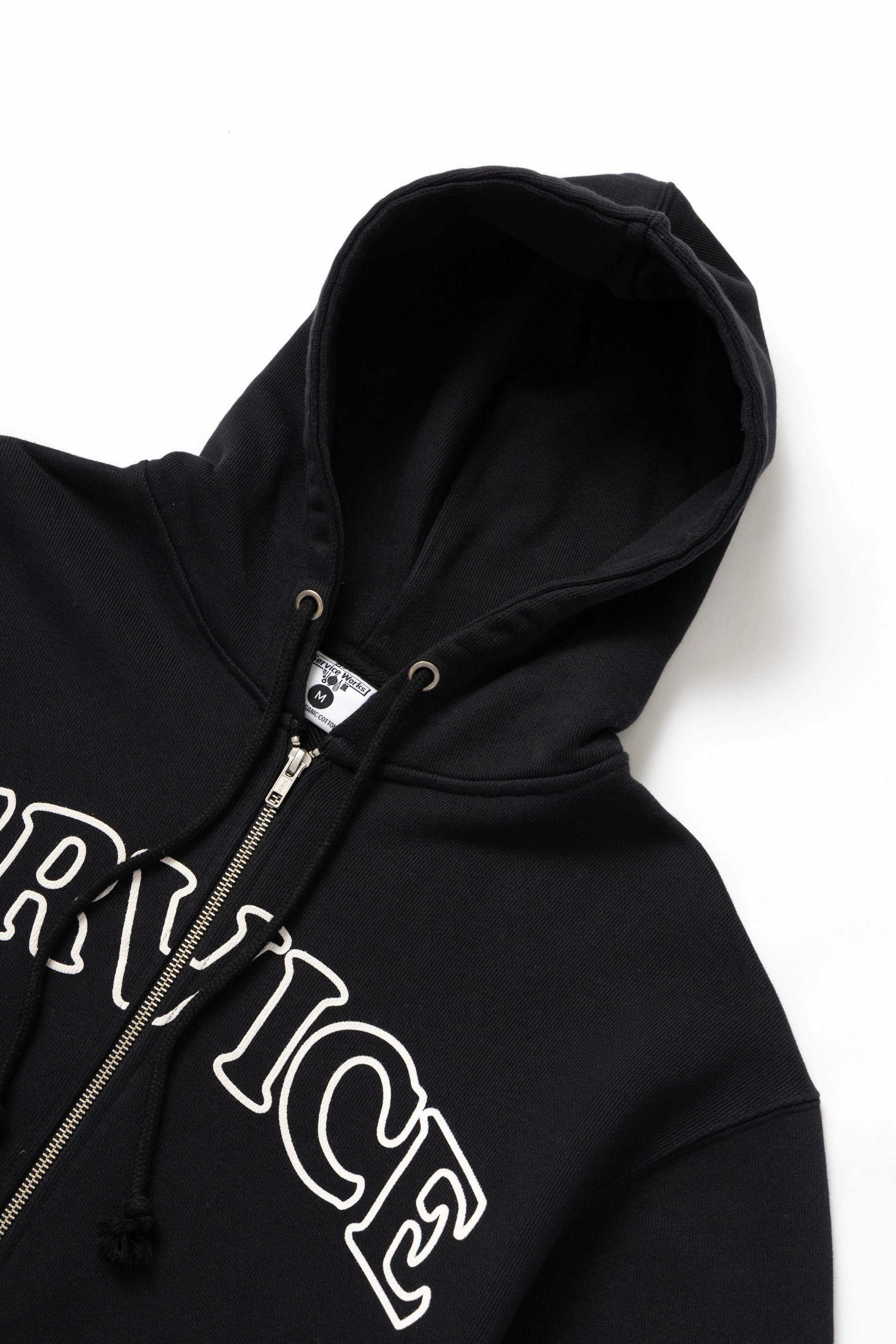 Service Works - Arch Logo Zip Hoodie - Black Flexible Fit