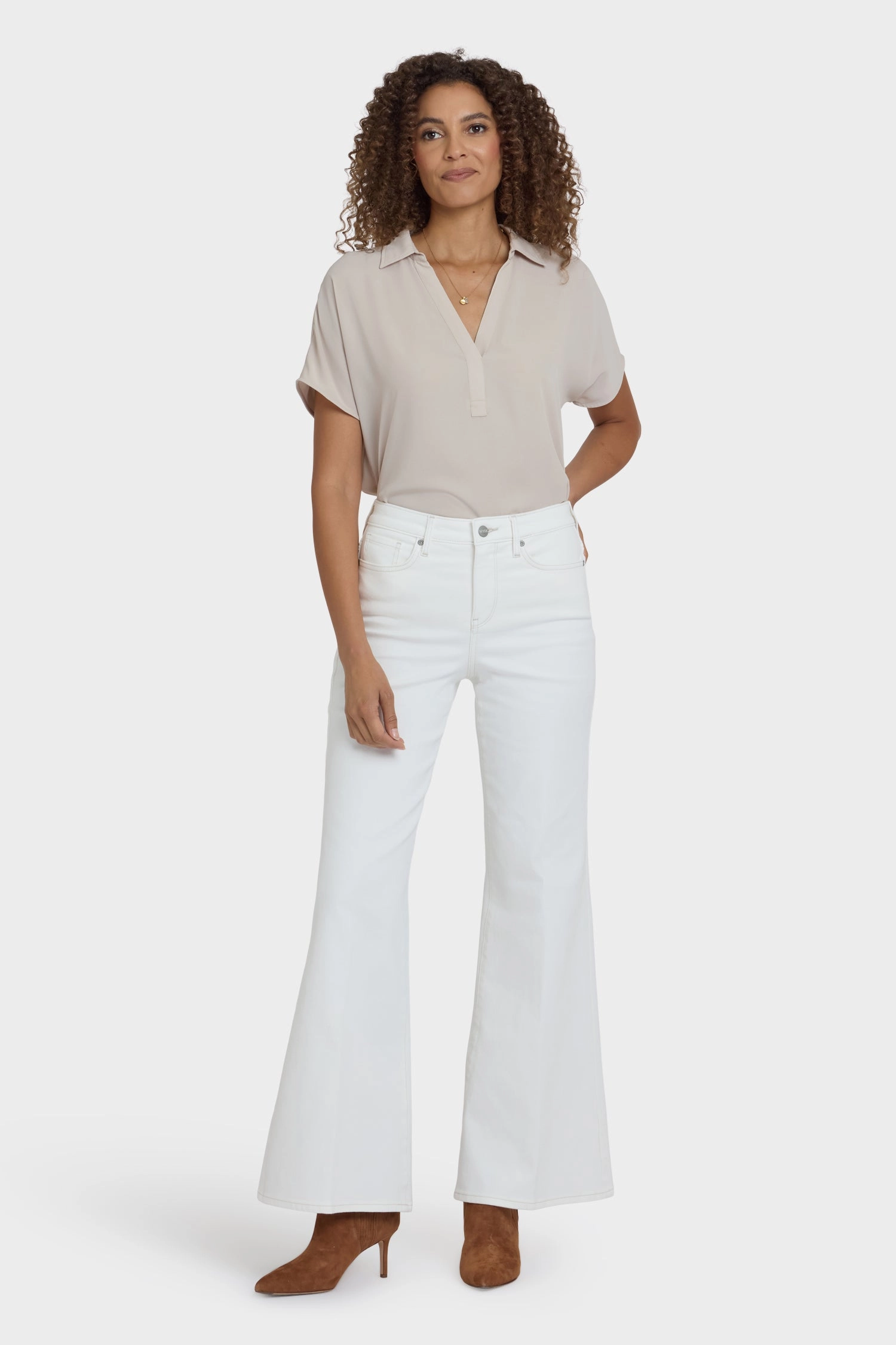 Daily Uniform Mia Palazzo Jean - Winter White