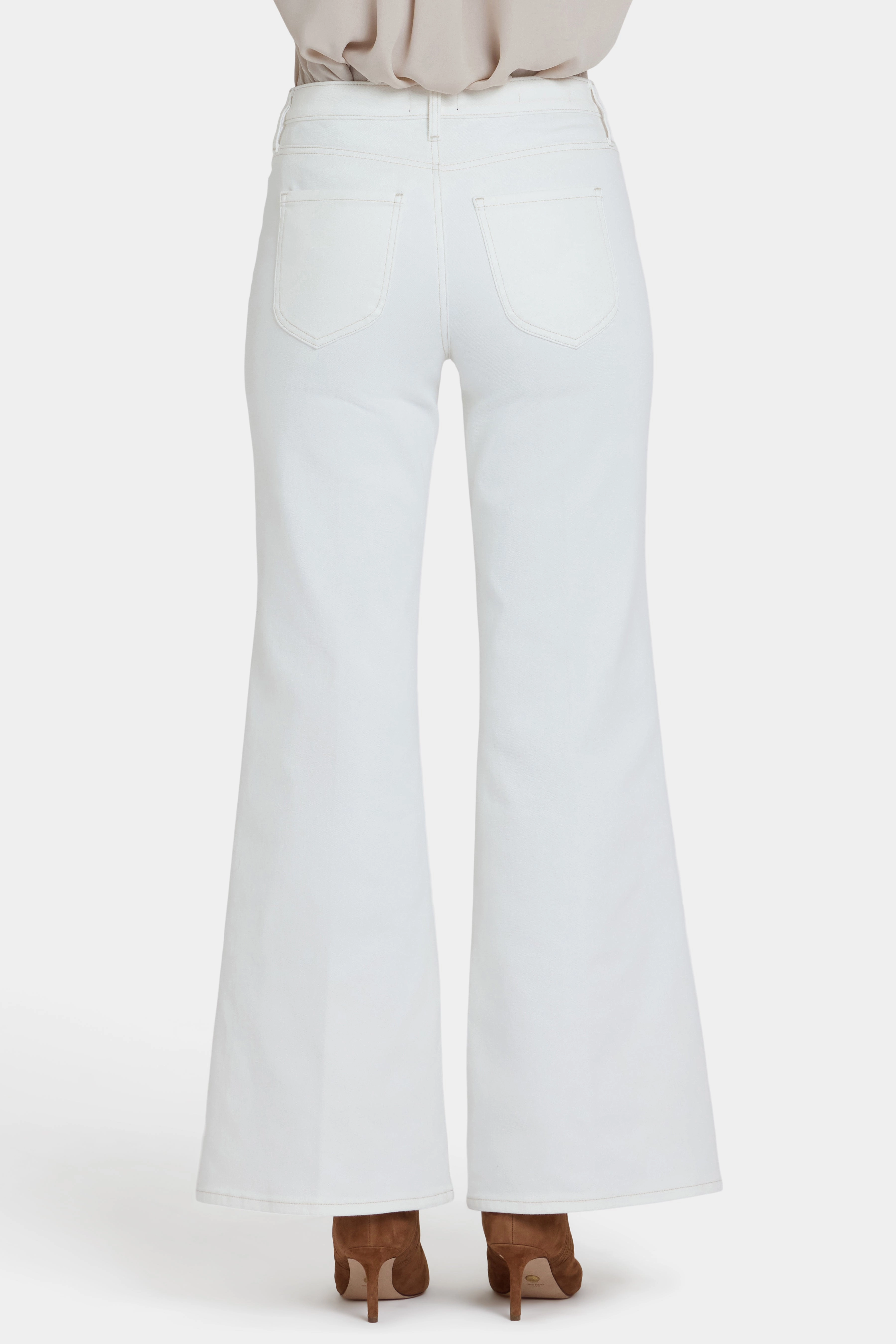 Tailored Fit Mia Palazzo Jean - Winter White