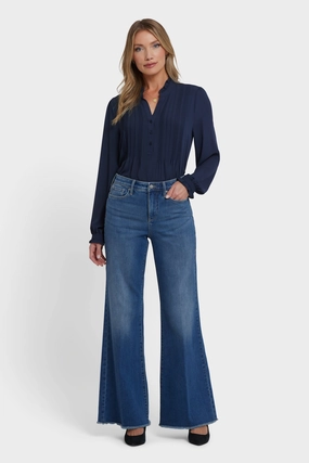 Mia Palazzo Jeans - Romantic Indigo High-End Style
