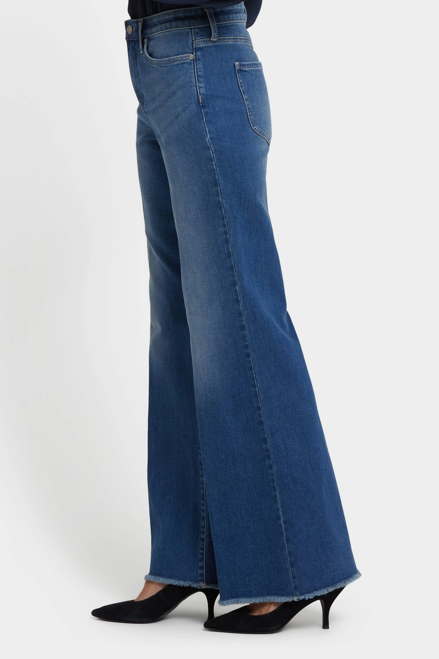 Mia Palazzo Jeans - Romantic Indigo Lightweight Material Work Friendly
