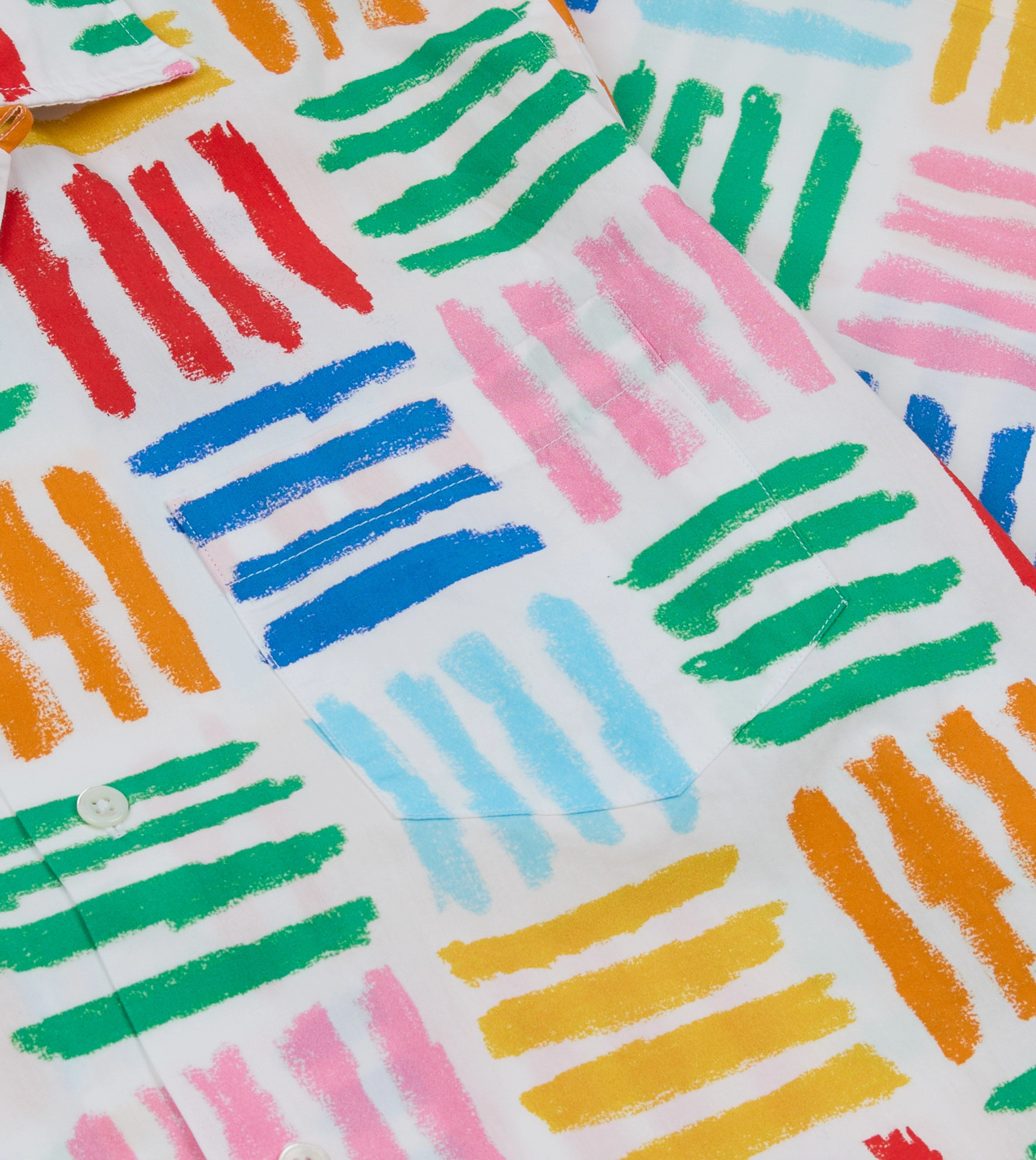 Cooling Mesh Lining Breathable Comfort Michael McGregor for Drake's Check Camp Collar Shirt