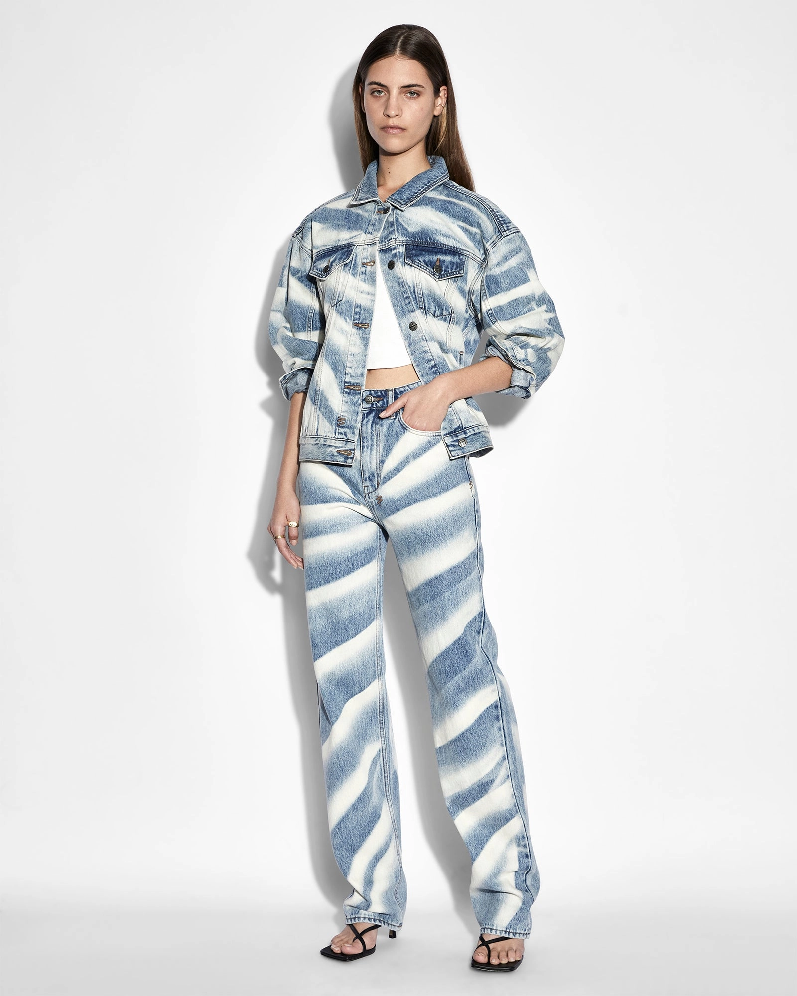 Double Layered Fabric OVERSIZED JACKET STROKES