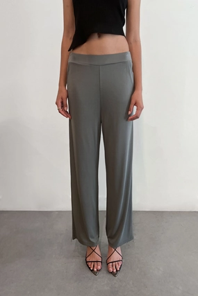 WIDE LEG KNIT PANT Core Flex Essential Wearable