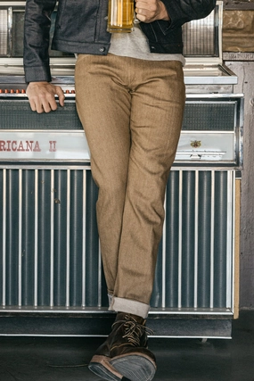 The Pen Slim - Copper Raw 10.5oz Selvedge Modern Minimalist Fashion Lover