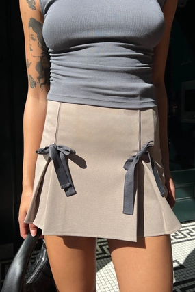 MINI SKIRT WITH RIBBONS Polished Style
