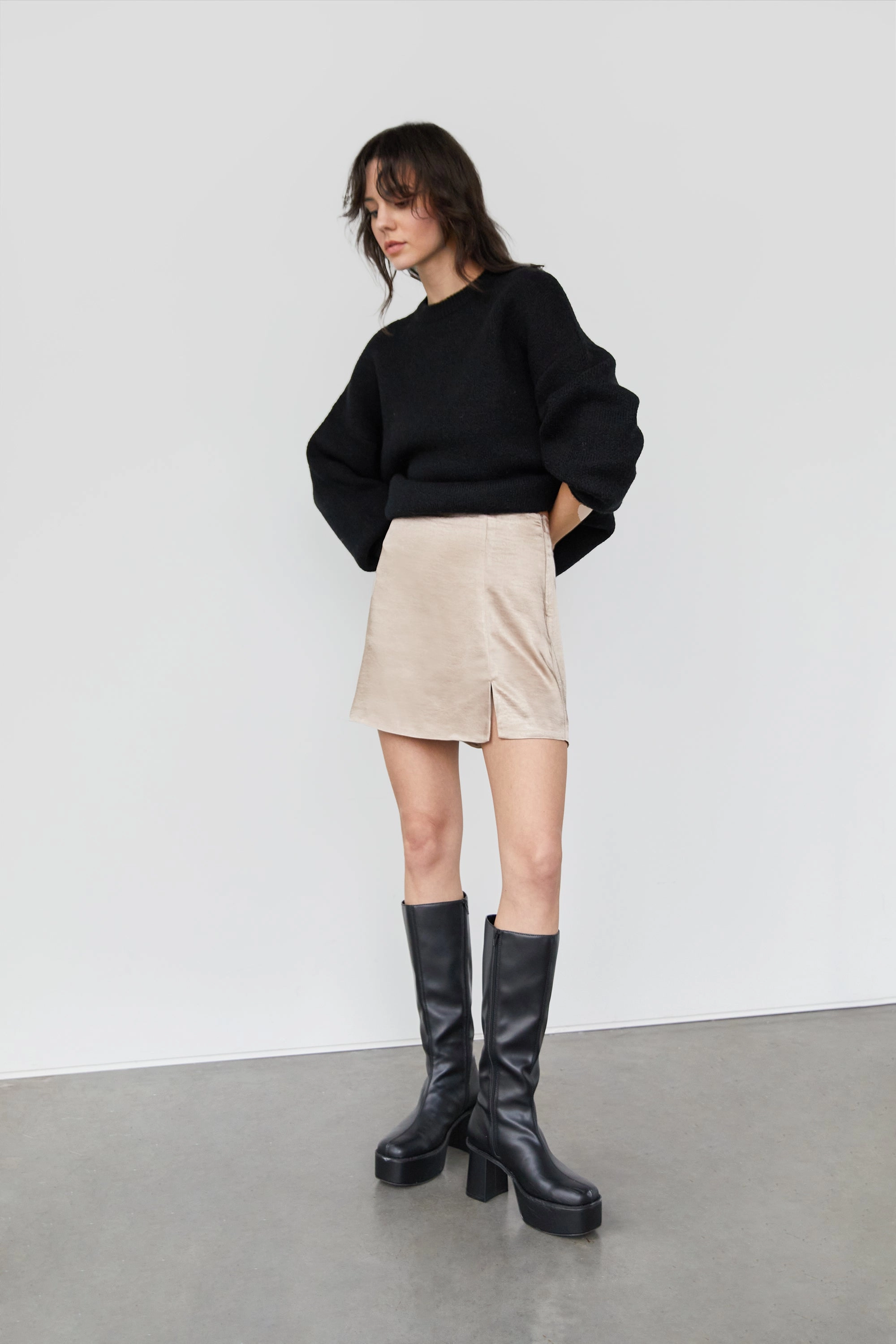 Pure Vibes Modern Combo MINI SLIP SKIRT