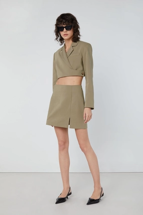 MINI SLIT SKIRT Travel Influence