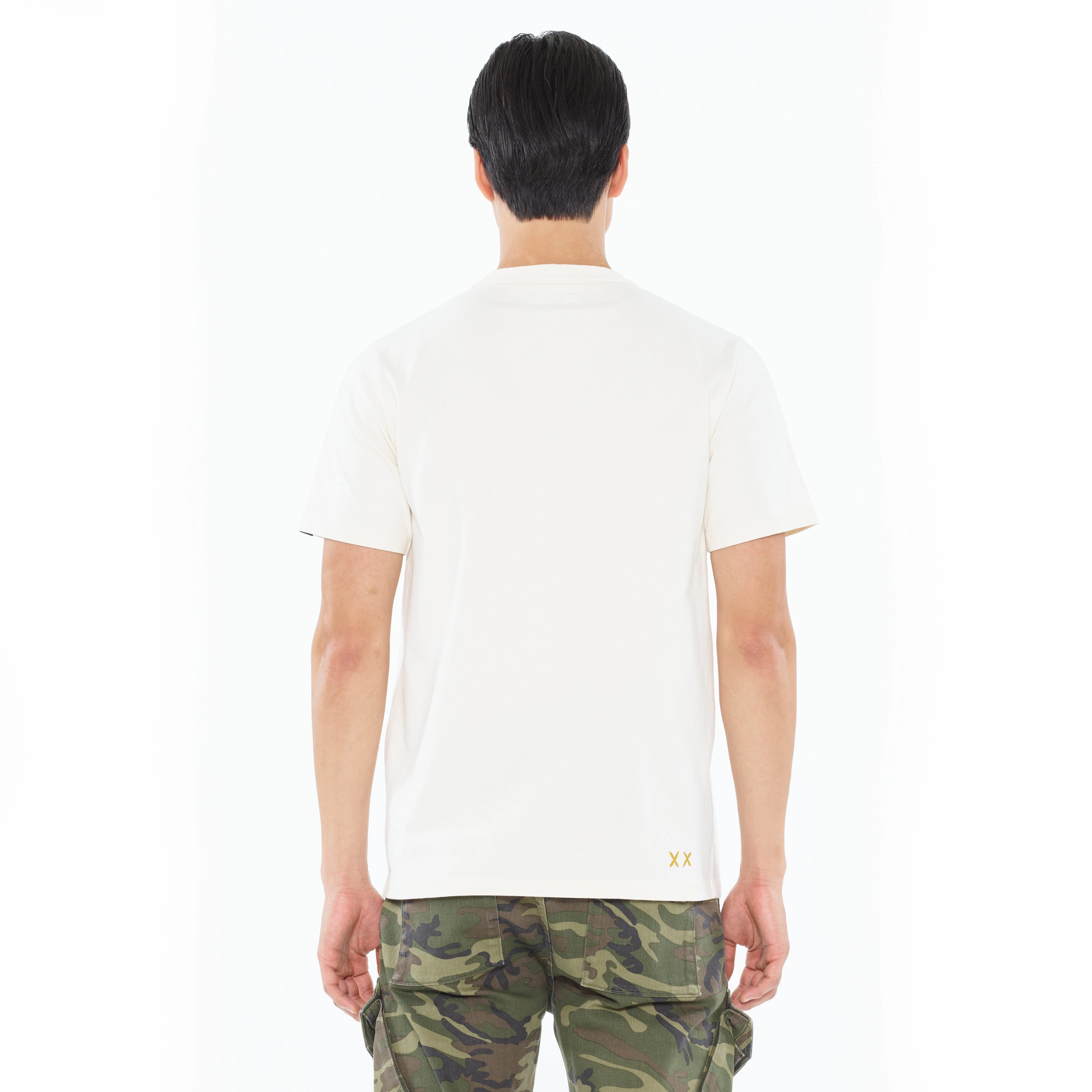 Cult's Heavyweight Short Sleeve Crew Neck Tee "Cuba" in Winter White Easy Style Wear Practical Comfort