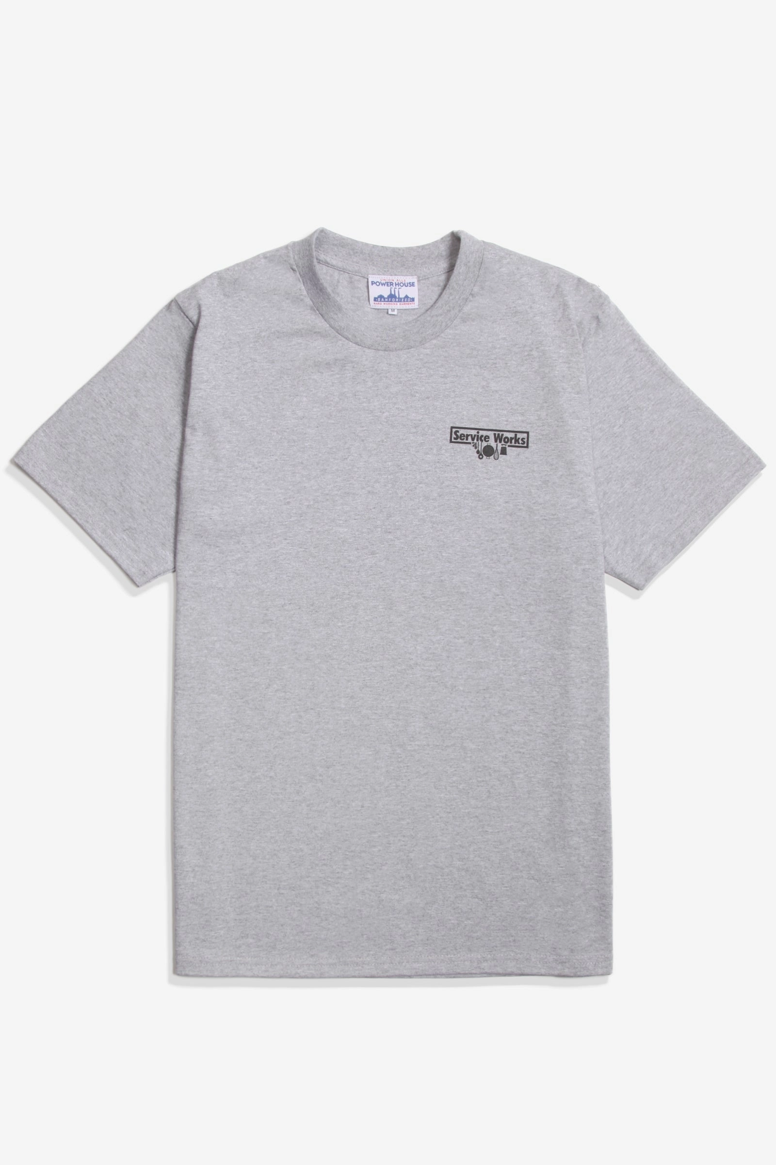 Service Works - Heavyweight Logo Tee - Grey Cool and Comfortable