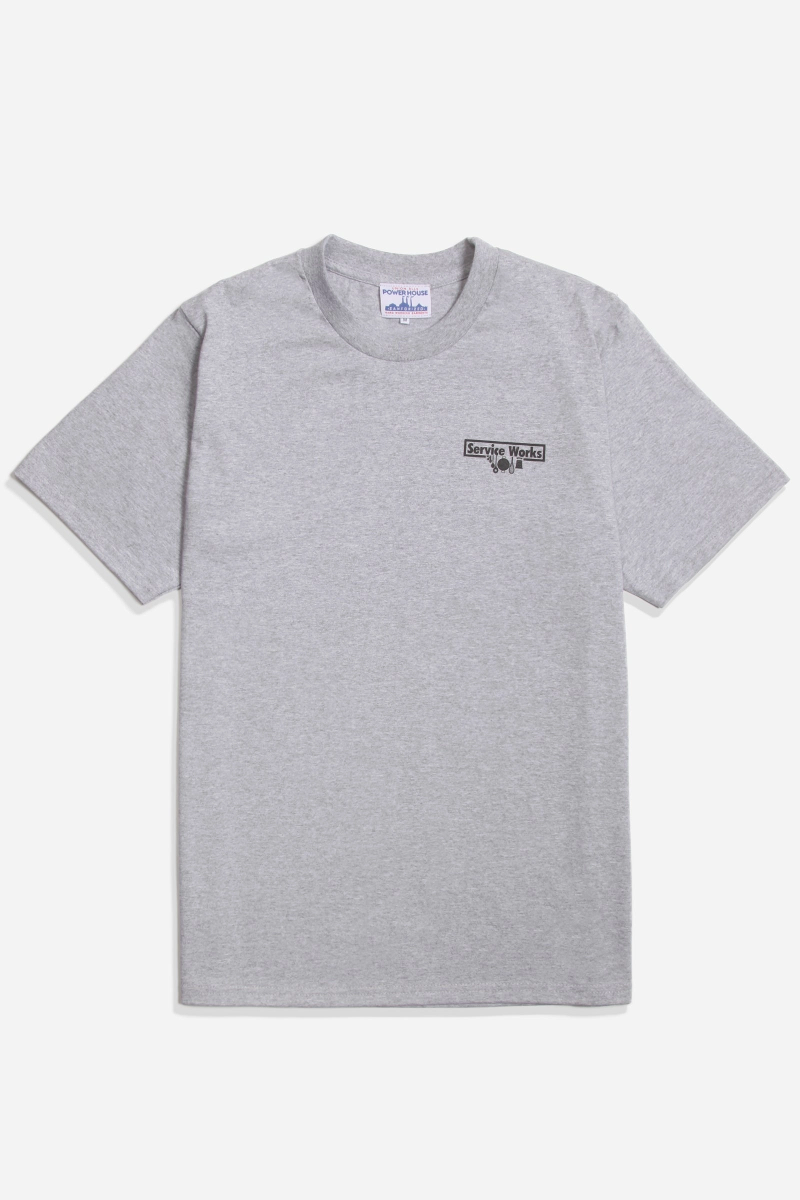 Relaxed and Comfy Edgy Service Works - Heavyweight Logo Tee - Grey