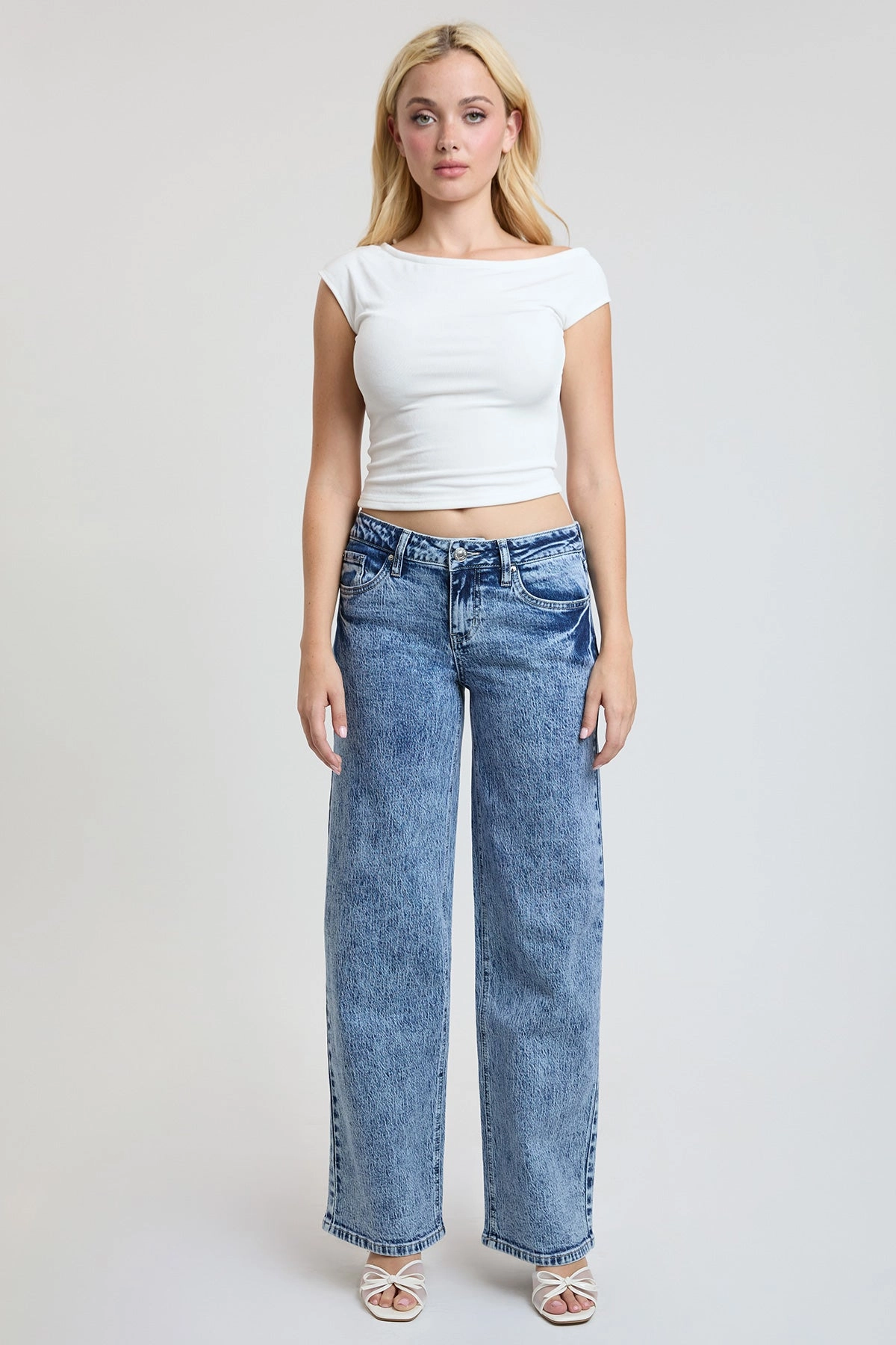 High Durability Thread Women's Luxe Britney Wide Leg Jeans