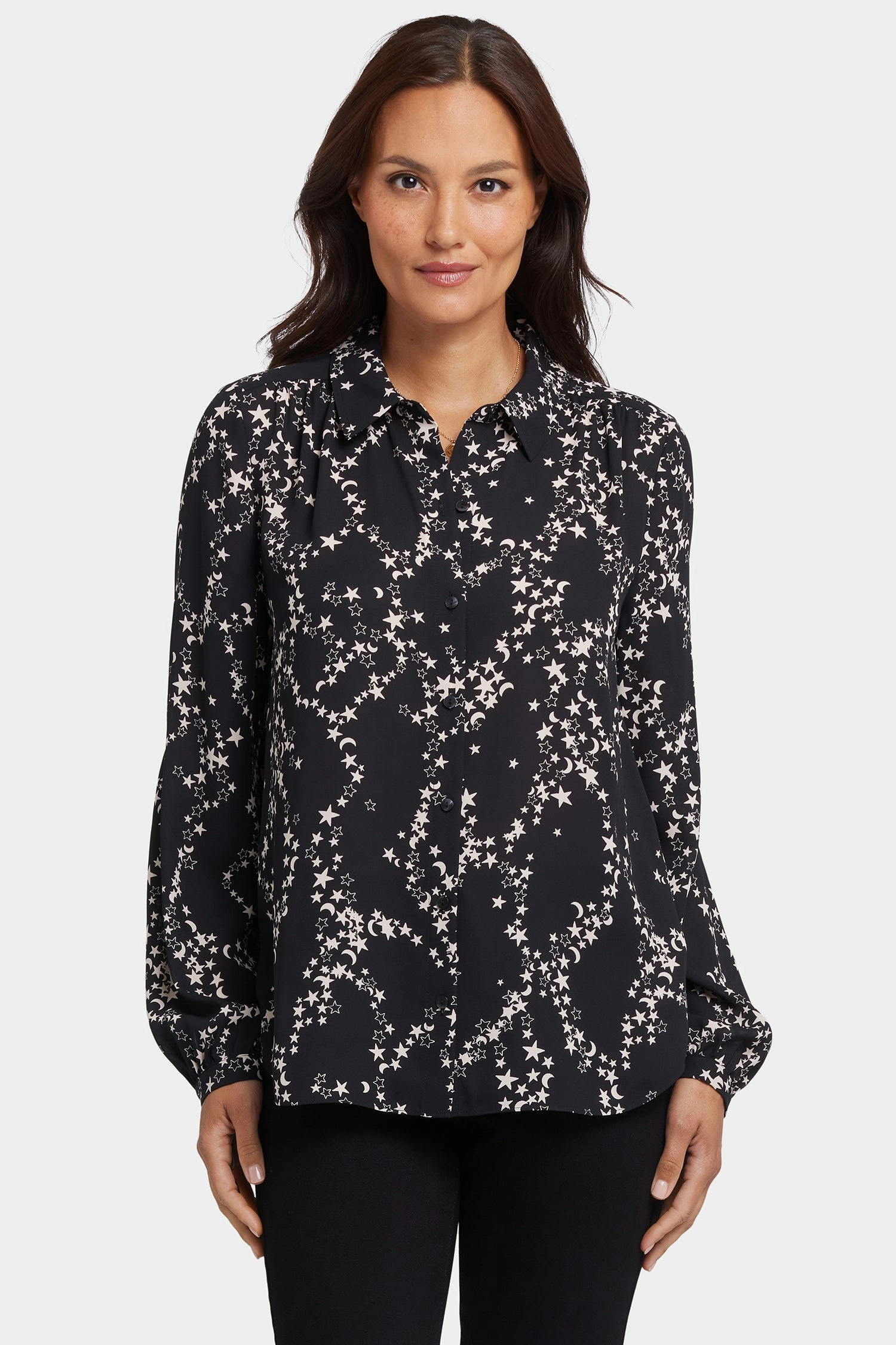 Modern Blouse - Salvatora Microfiber Material Classic Appeal