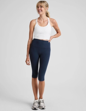 Chic Stretch Fit Spacedye Pedal Pusher High Waisted Legging