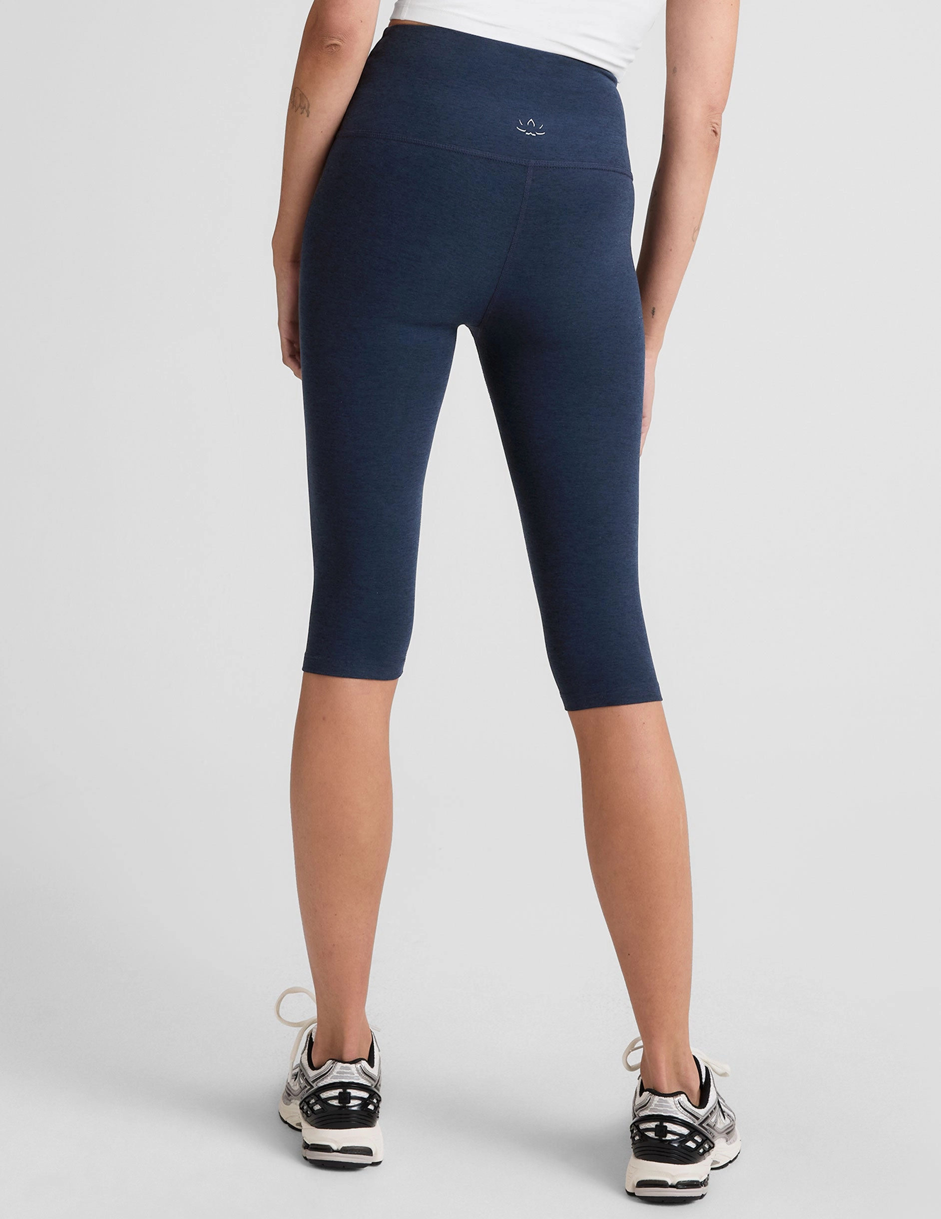 Non-Restrictive Fit Performance Comfort Spacedye Pedal Pusher High Waisted Legging