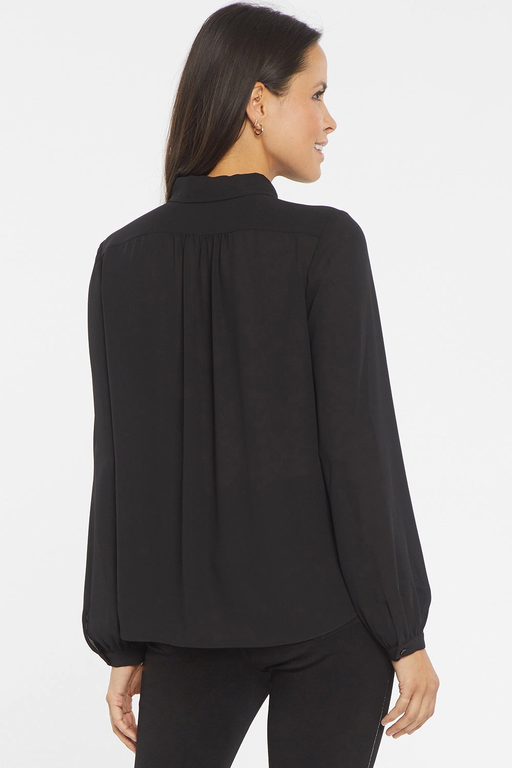 Coffee Run Modern Blouse - Black