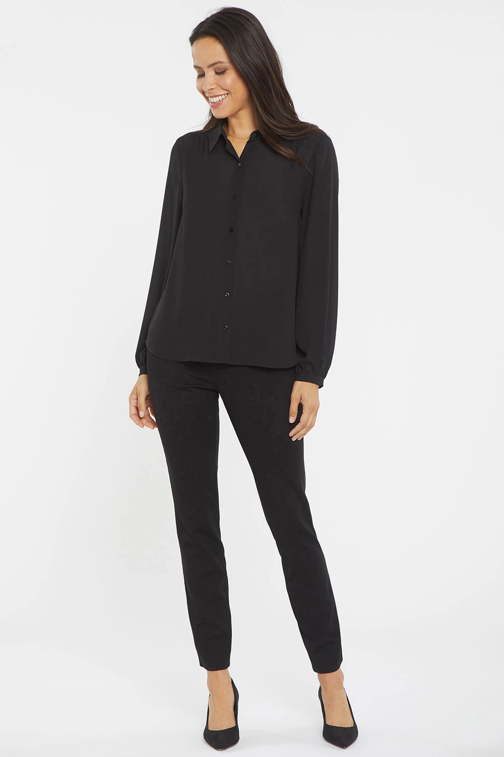 Morning Comfort Comfortable Look Modern Blouse - Black