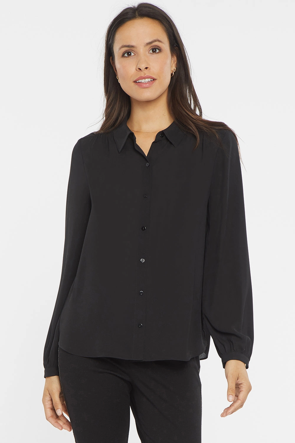 Modern Blouse - Black Layering Essential Gym Companion